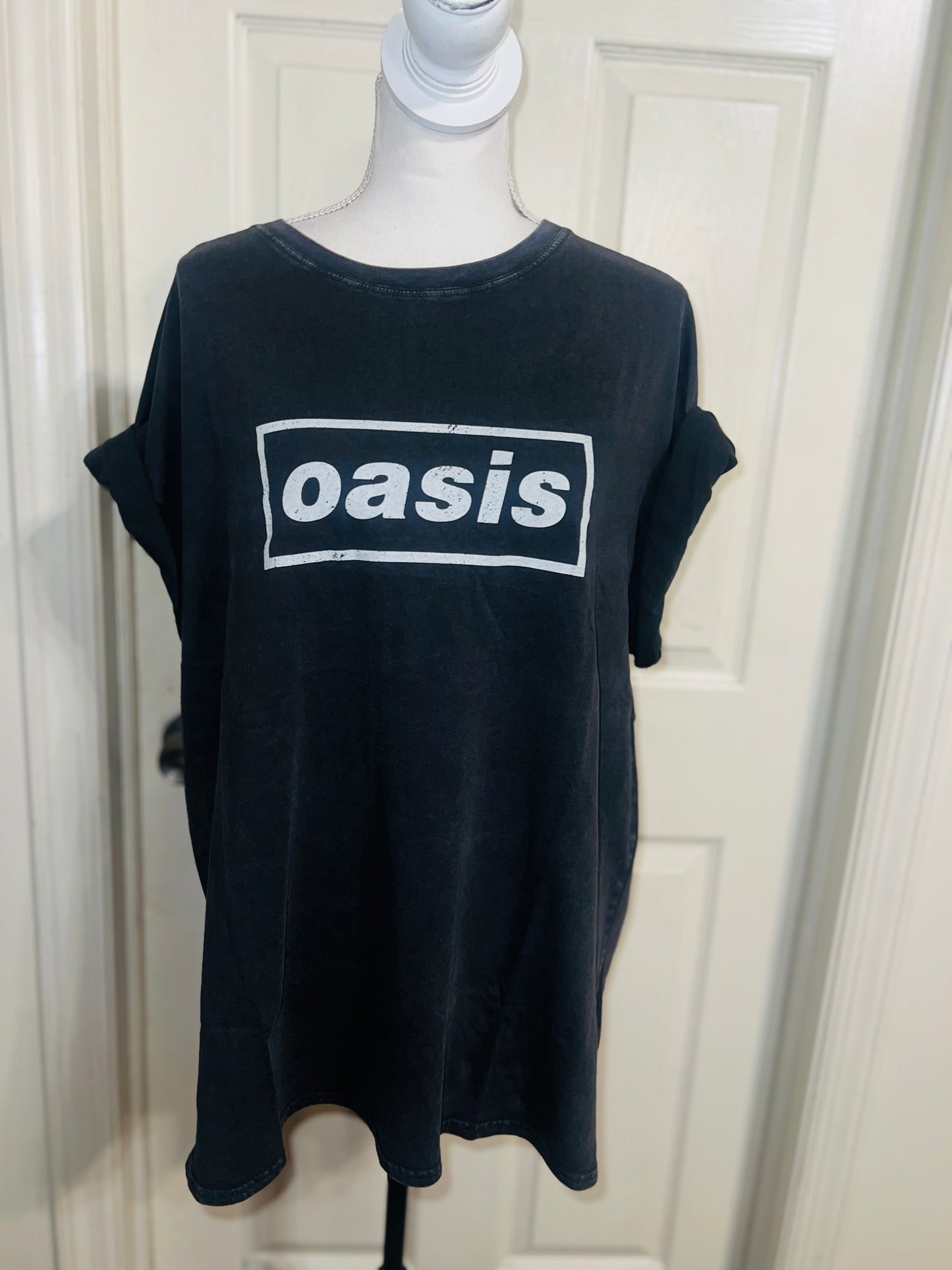 Oasis Double Sided Oversized Distressed Tee