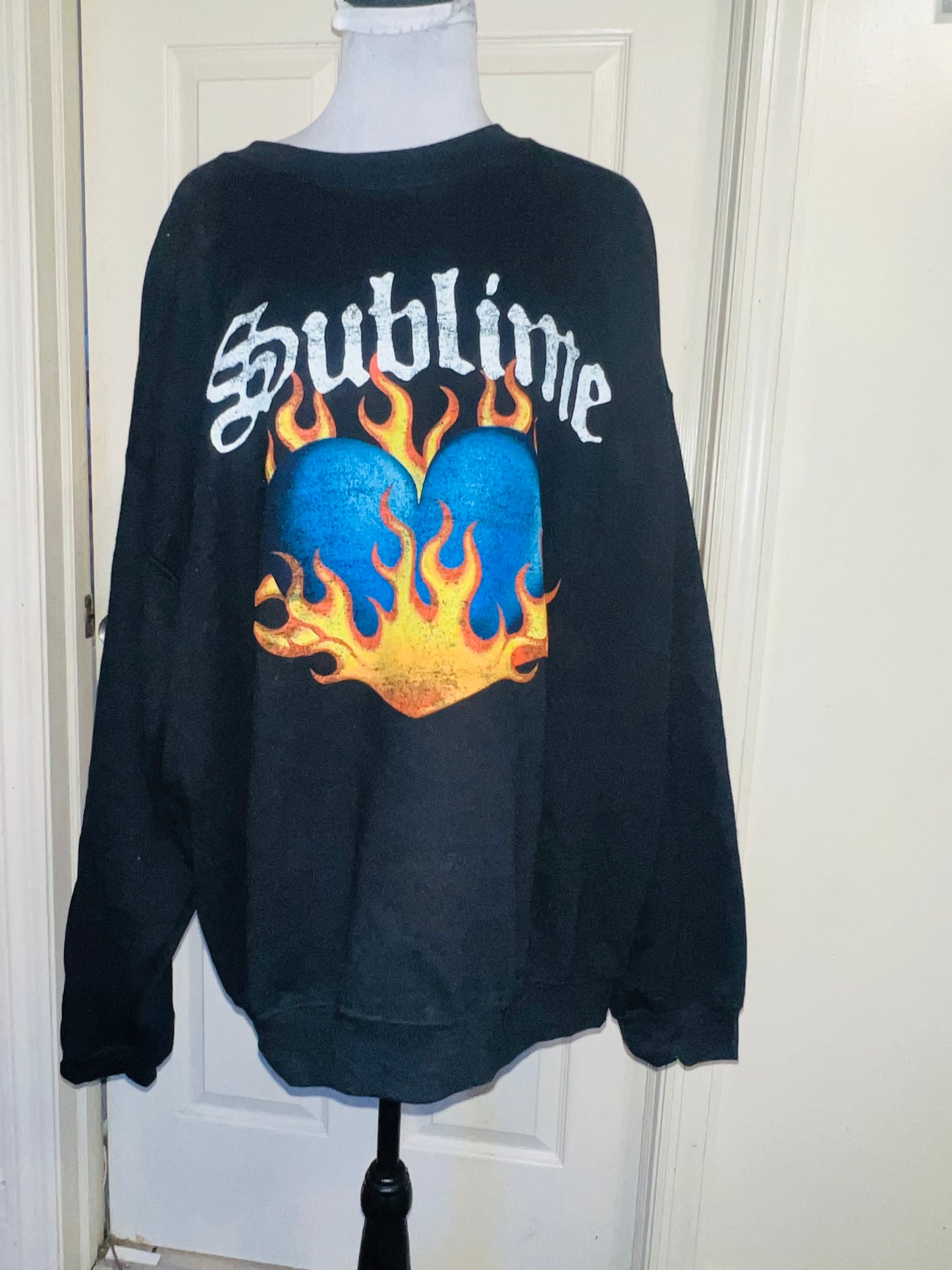 Sublime Oversized Distressed Sweatshirt