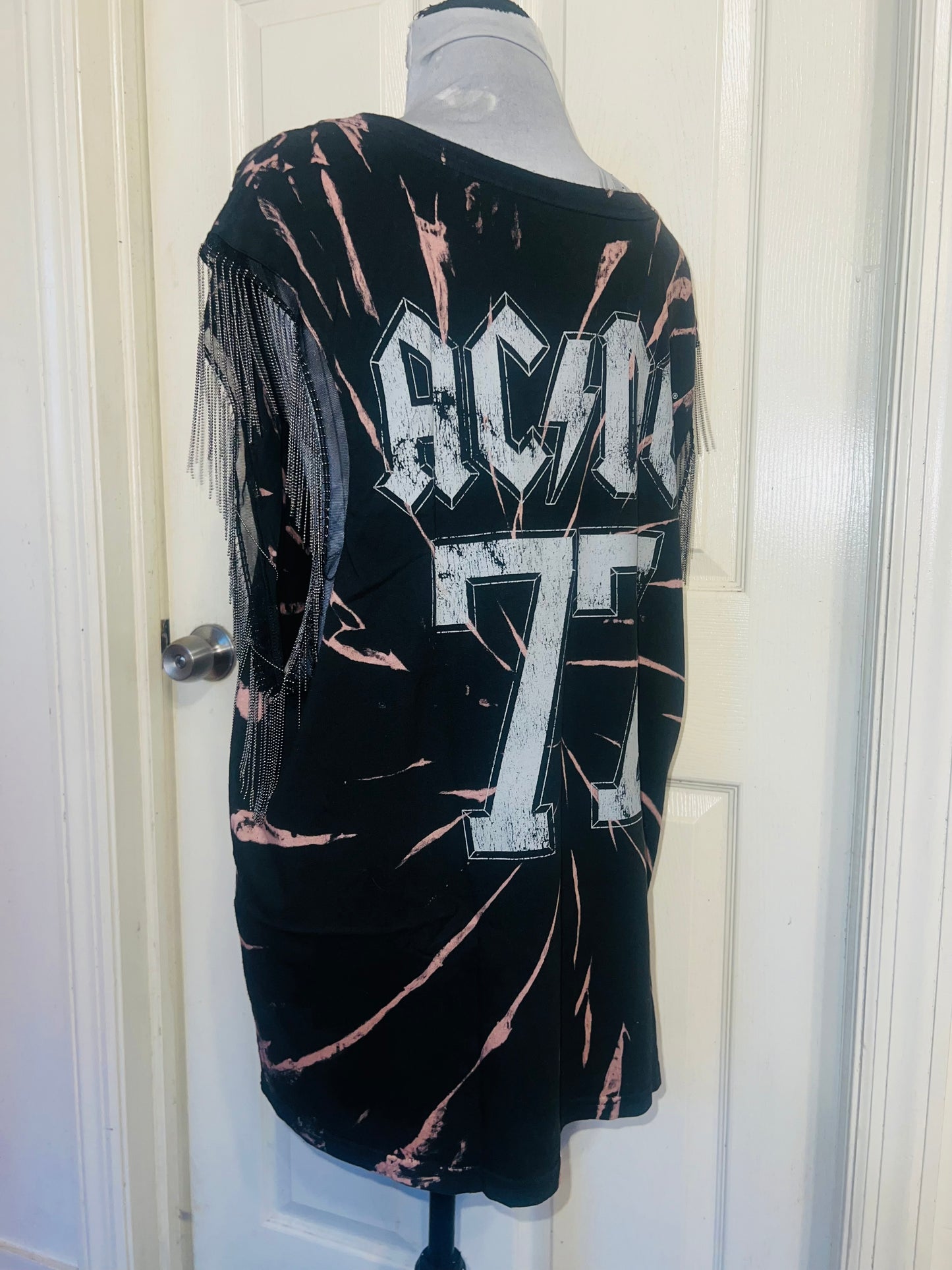 MAC/DC Double Sided Muscle Tee with Metal Fringe