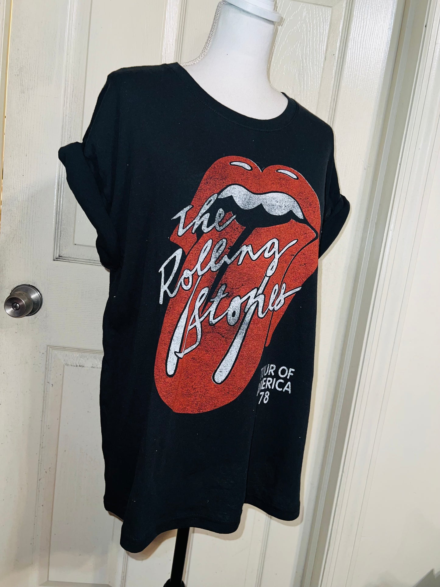 Rolling Stones ‘78 Tour Distressed Oversized Tee