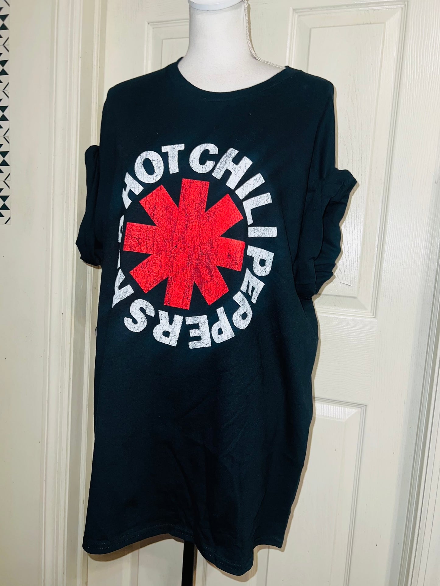 Red Hot Chili Peppers Oversized Distressed Tee