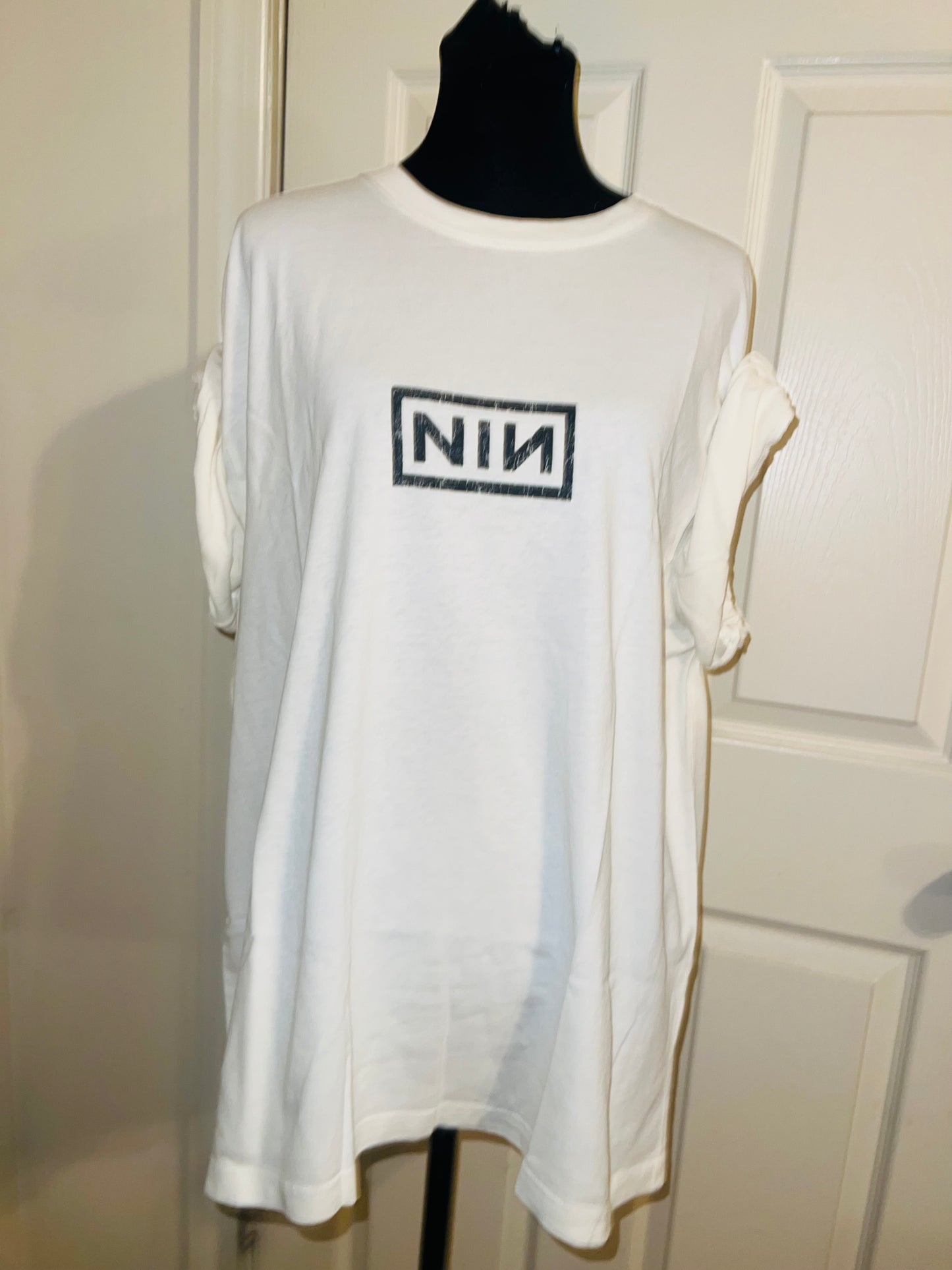 Nine Inch Nails Double Sided Oversized Distressed Tee