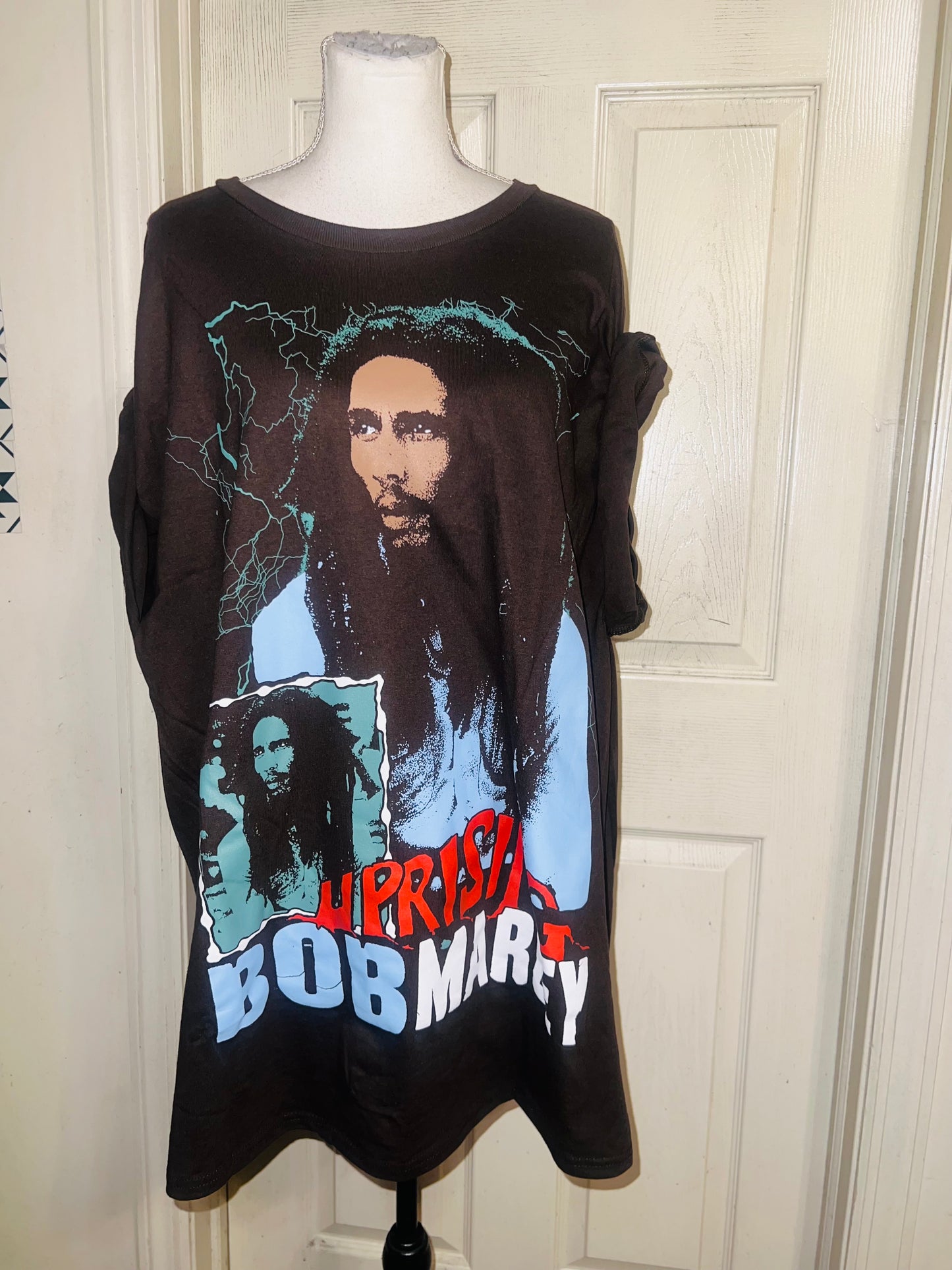 Bob Marley Oversized Distressed Tee