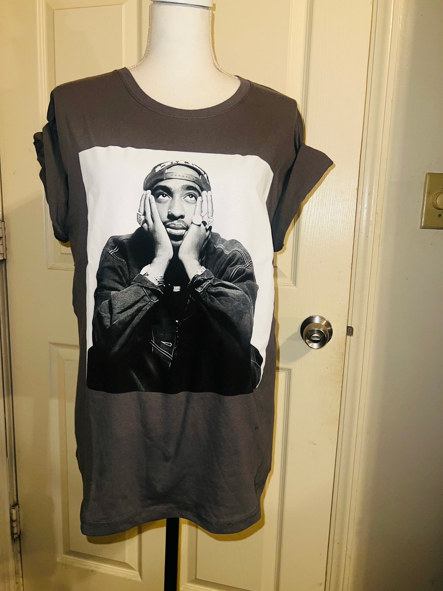 Tupac Oversized Distressed Tee