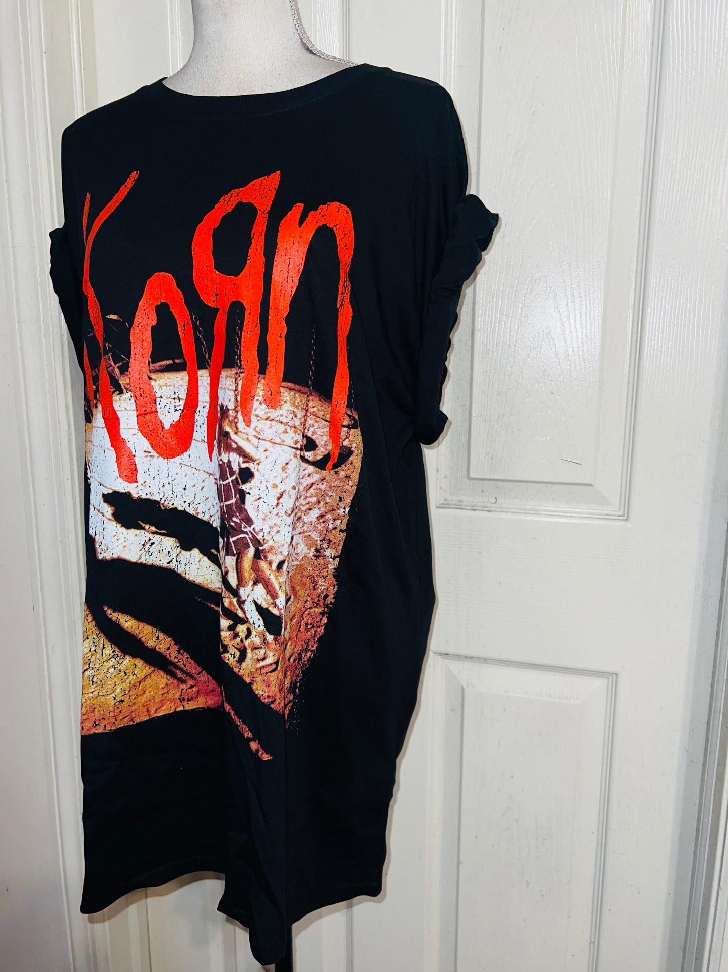 Korn Oversized Distressed Tee