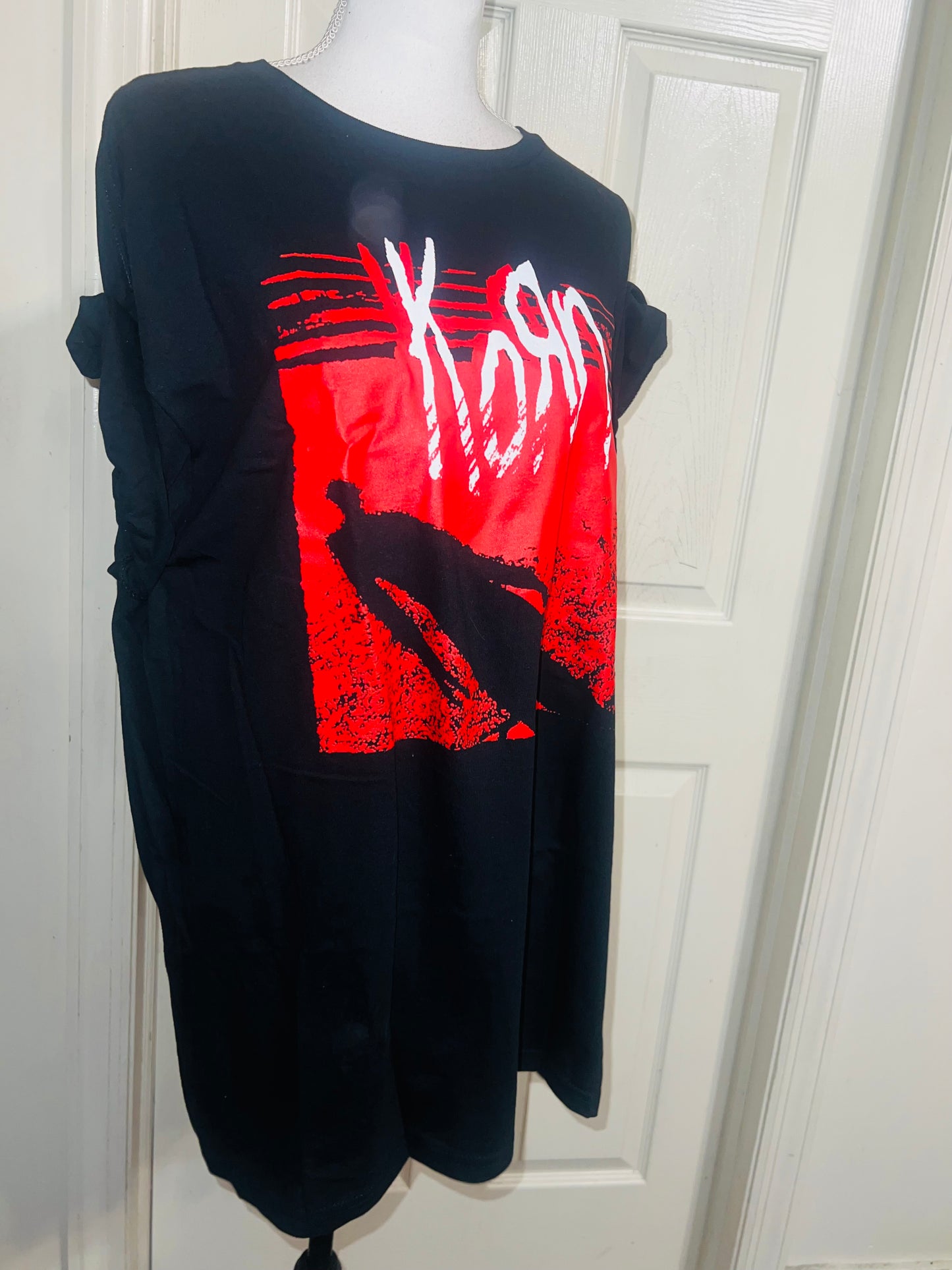 Korn Oversized Distressed Tee