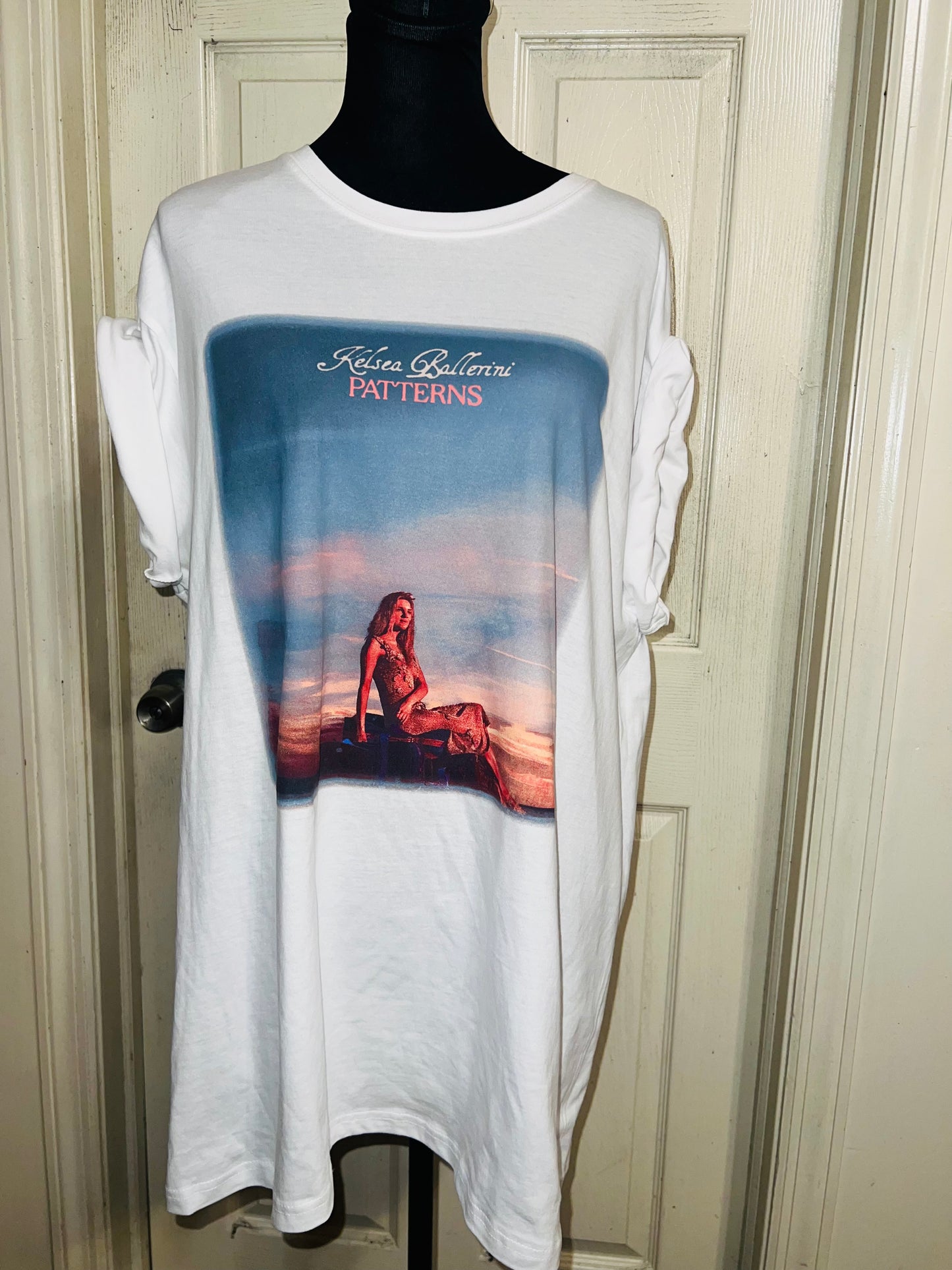Kelsea Ballerini Oversized Double Sided Distressed Tour Tee