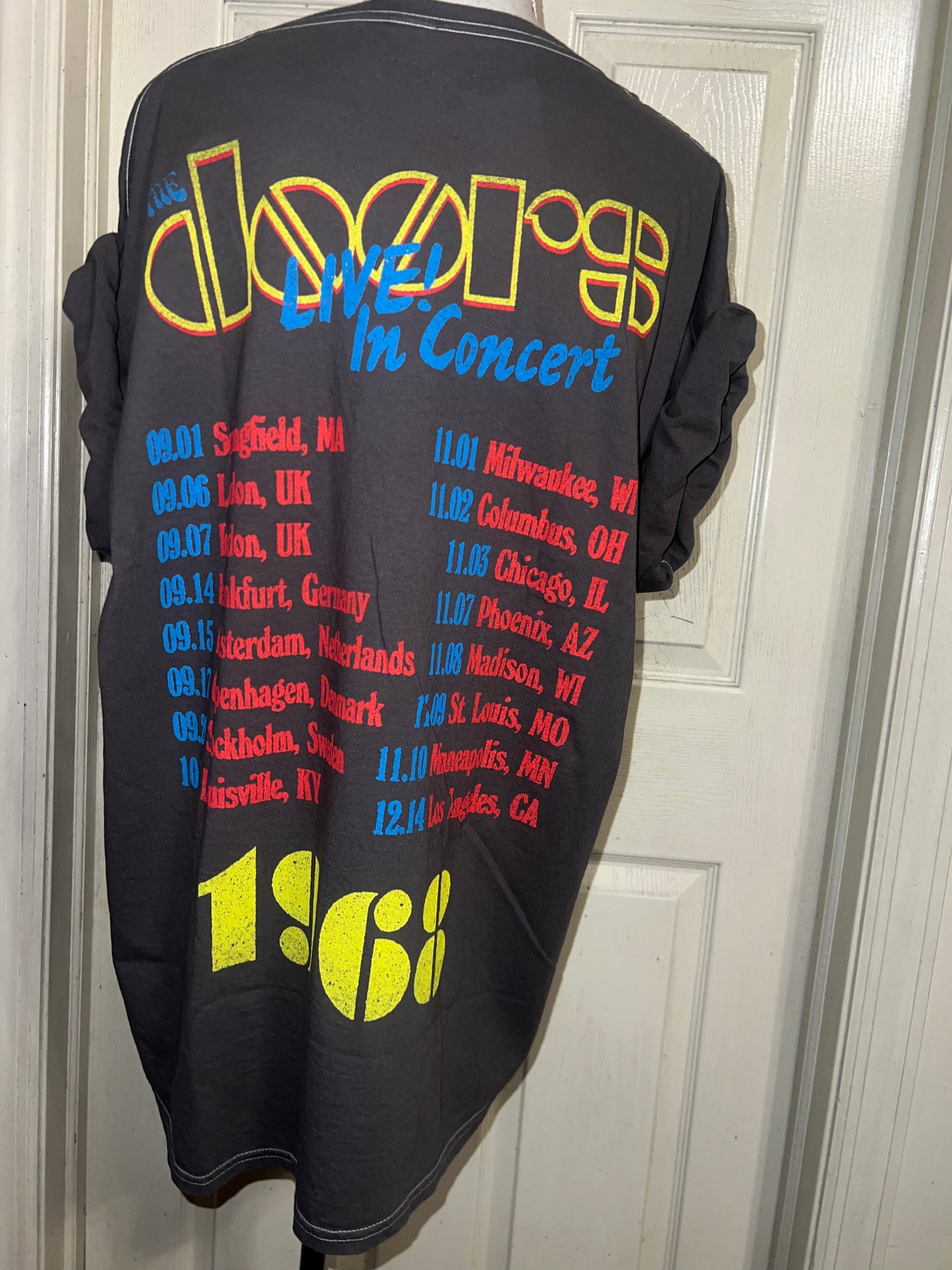 The Doors Double Sided Oversized Distressed Tee