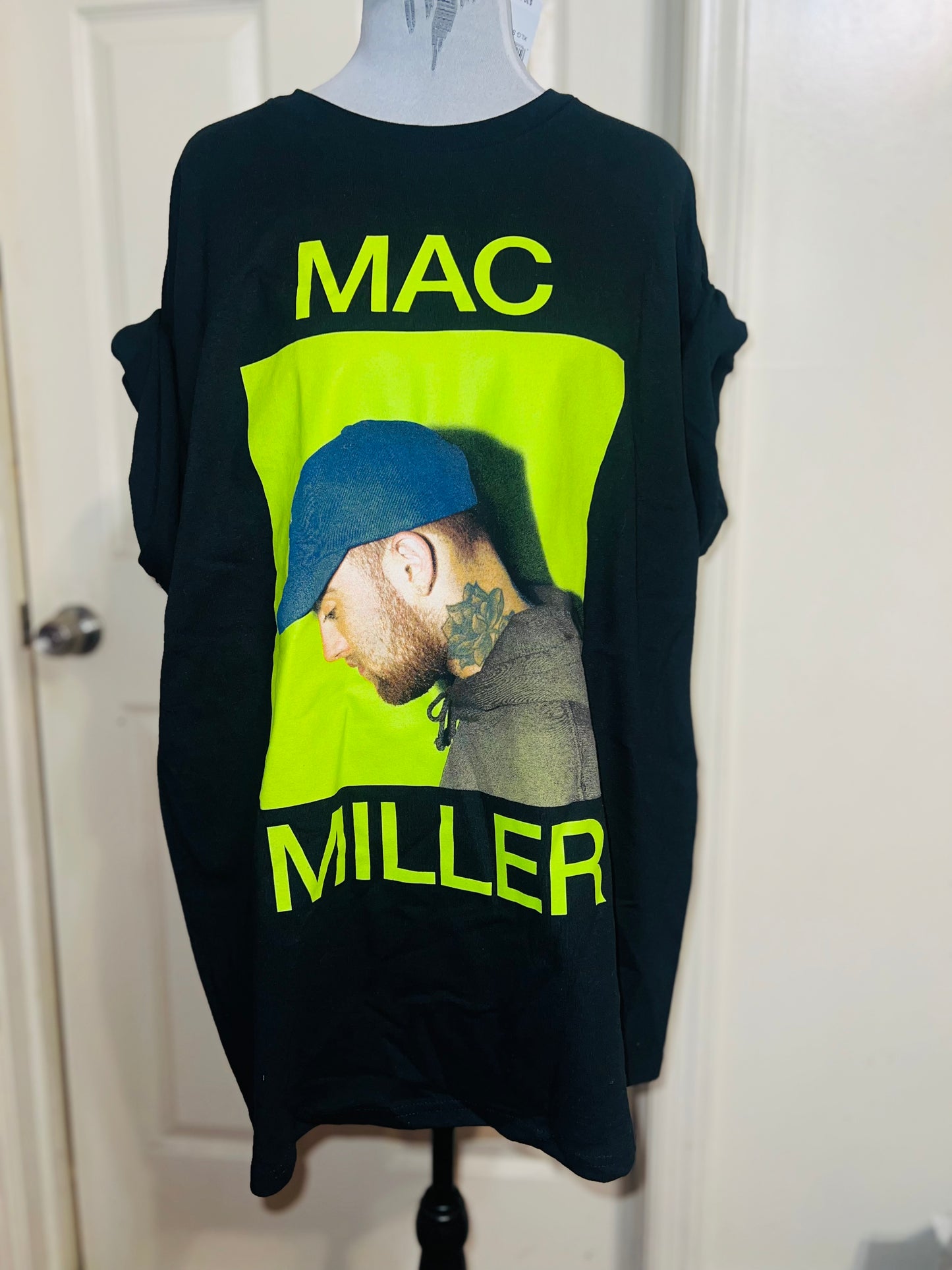 Mac Miller Oversized Distressed Tee