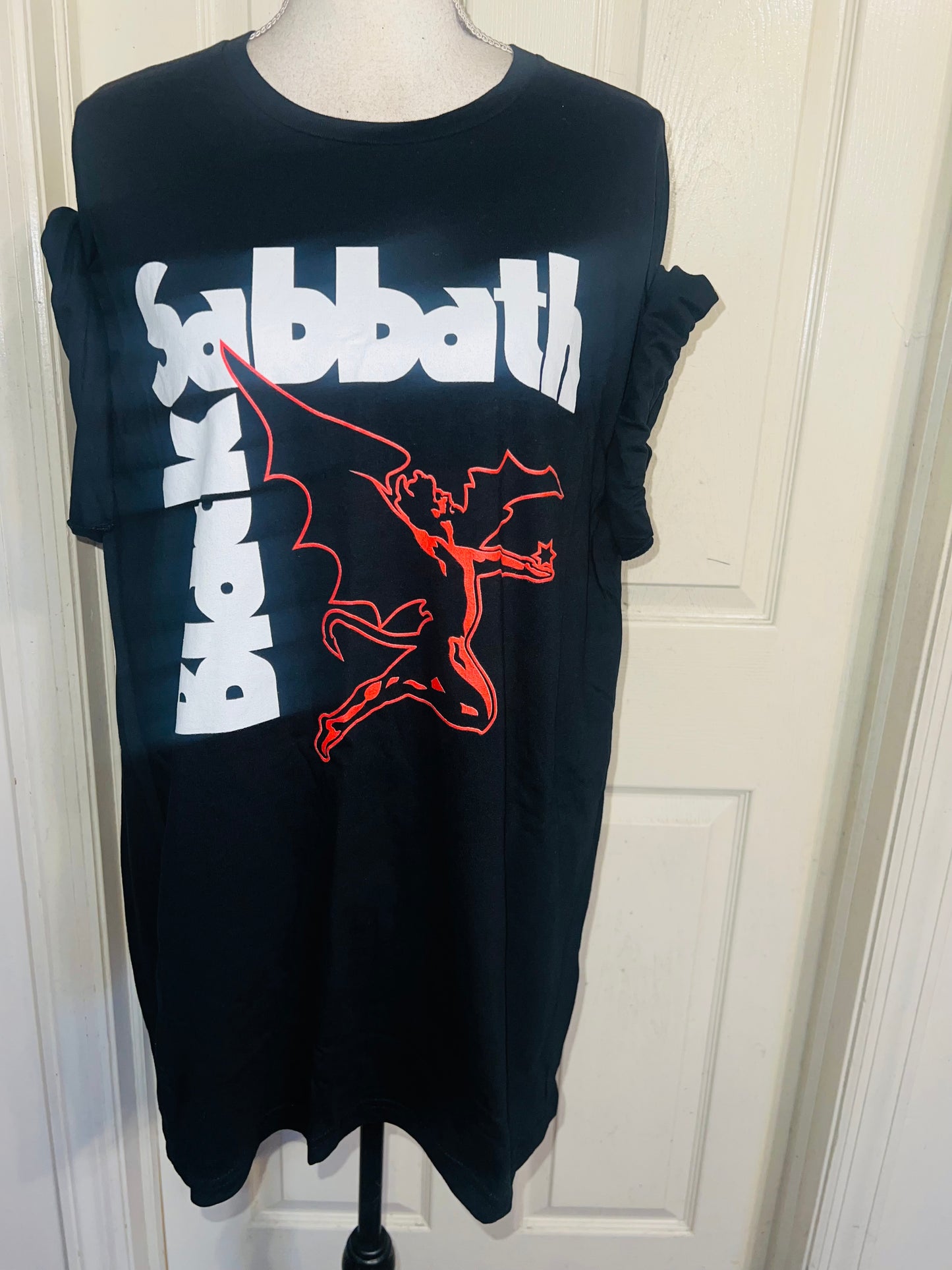 Black Sabbath Oversized Distressed Tee