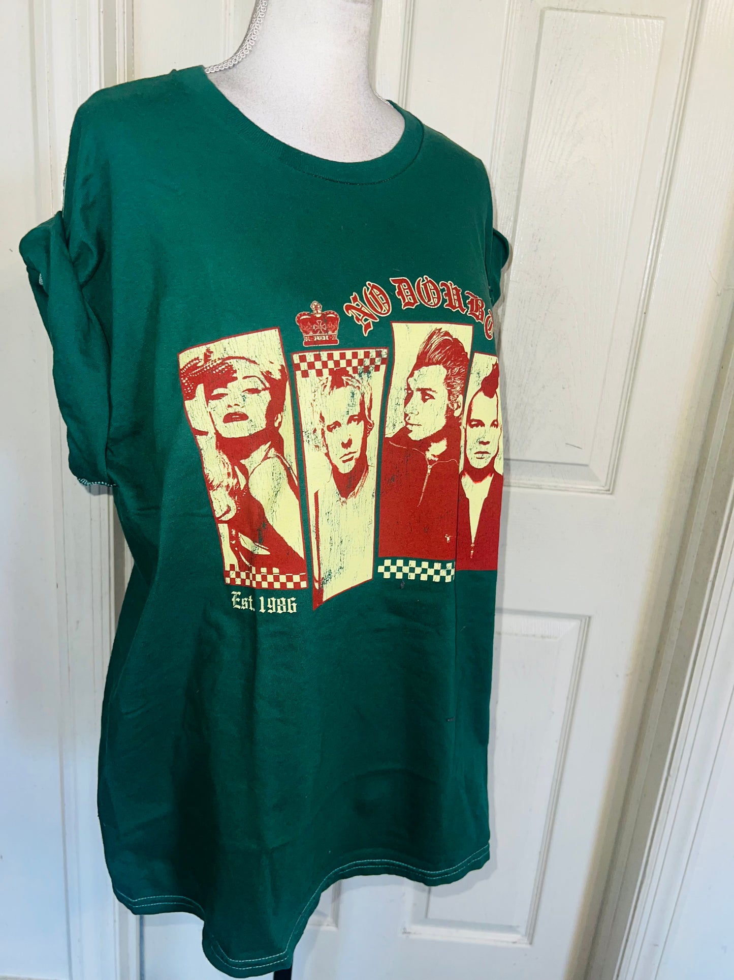 No Doubt Oversized Distressed Tee