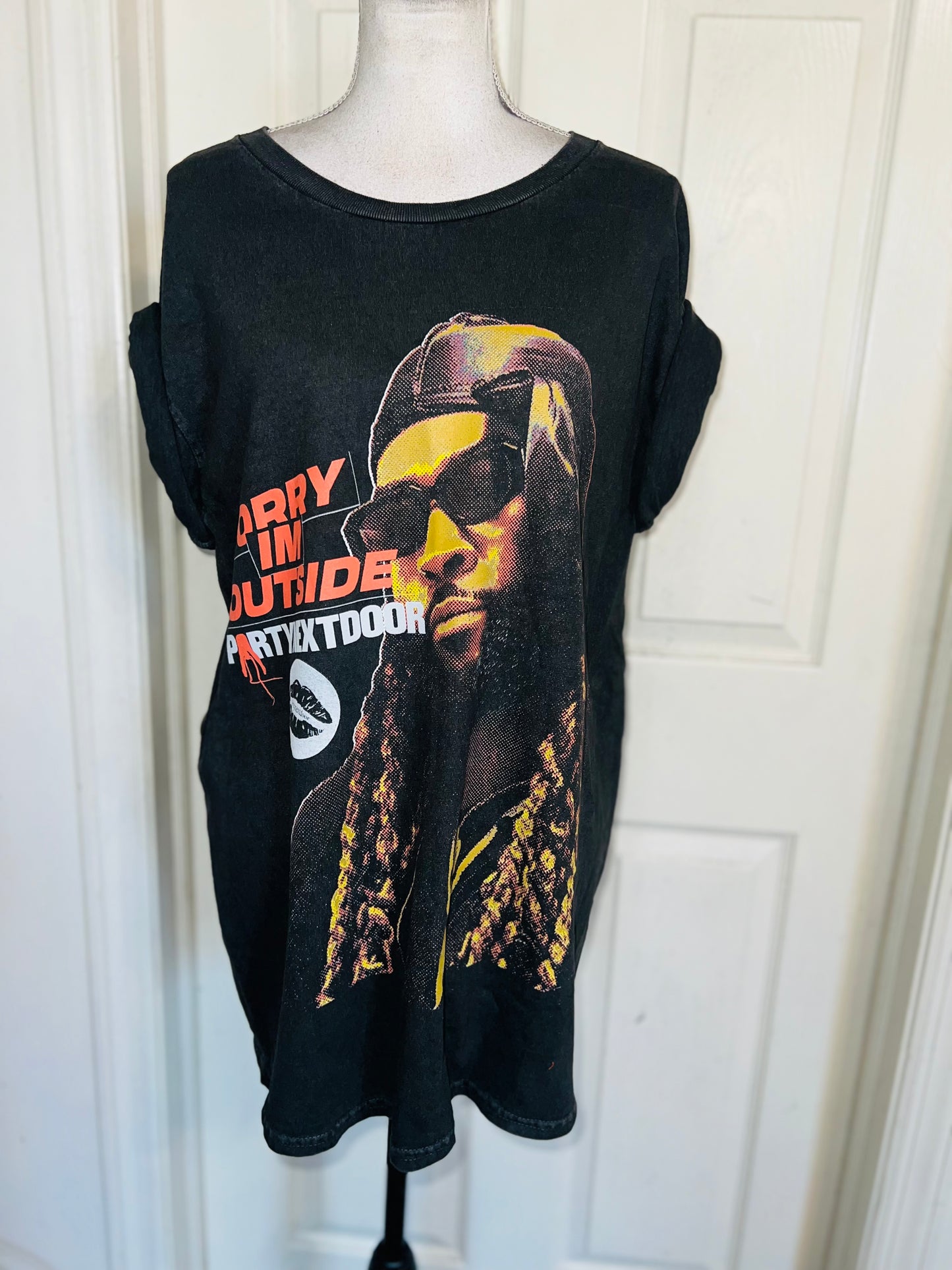 PartyNextDoor Oversized Distressed Tee