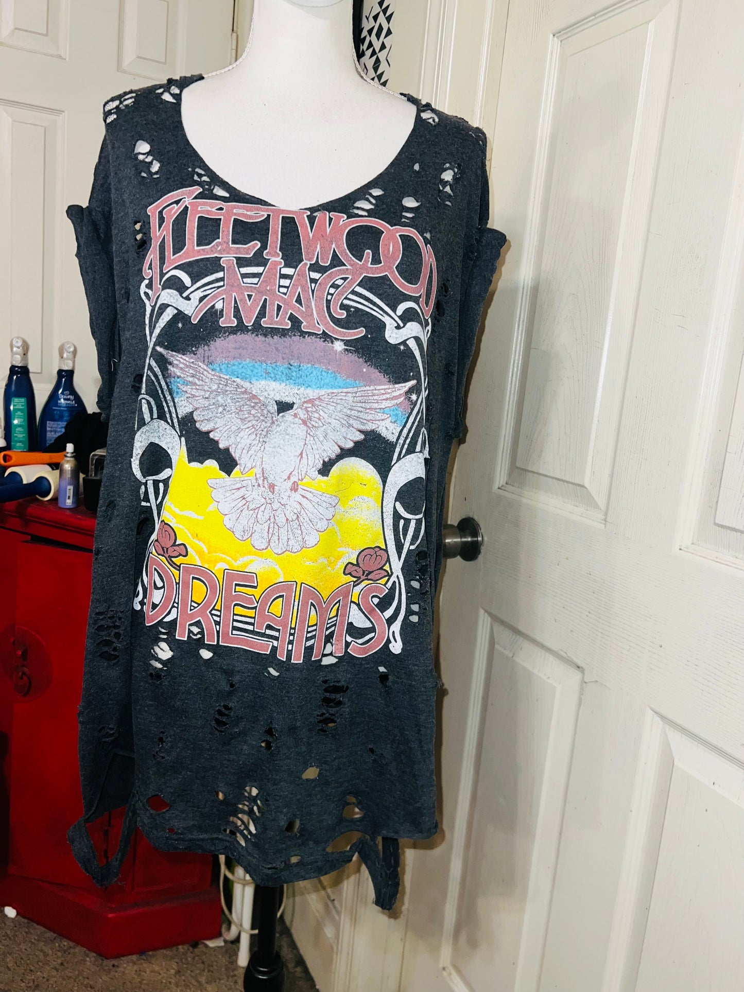 Fleetwood Mac Oversized Distressed Tee