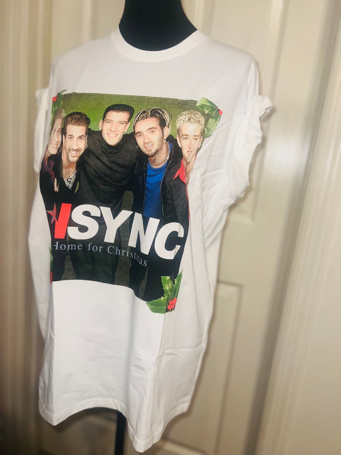 NSYNC Christmas Oversized Distressed Tee