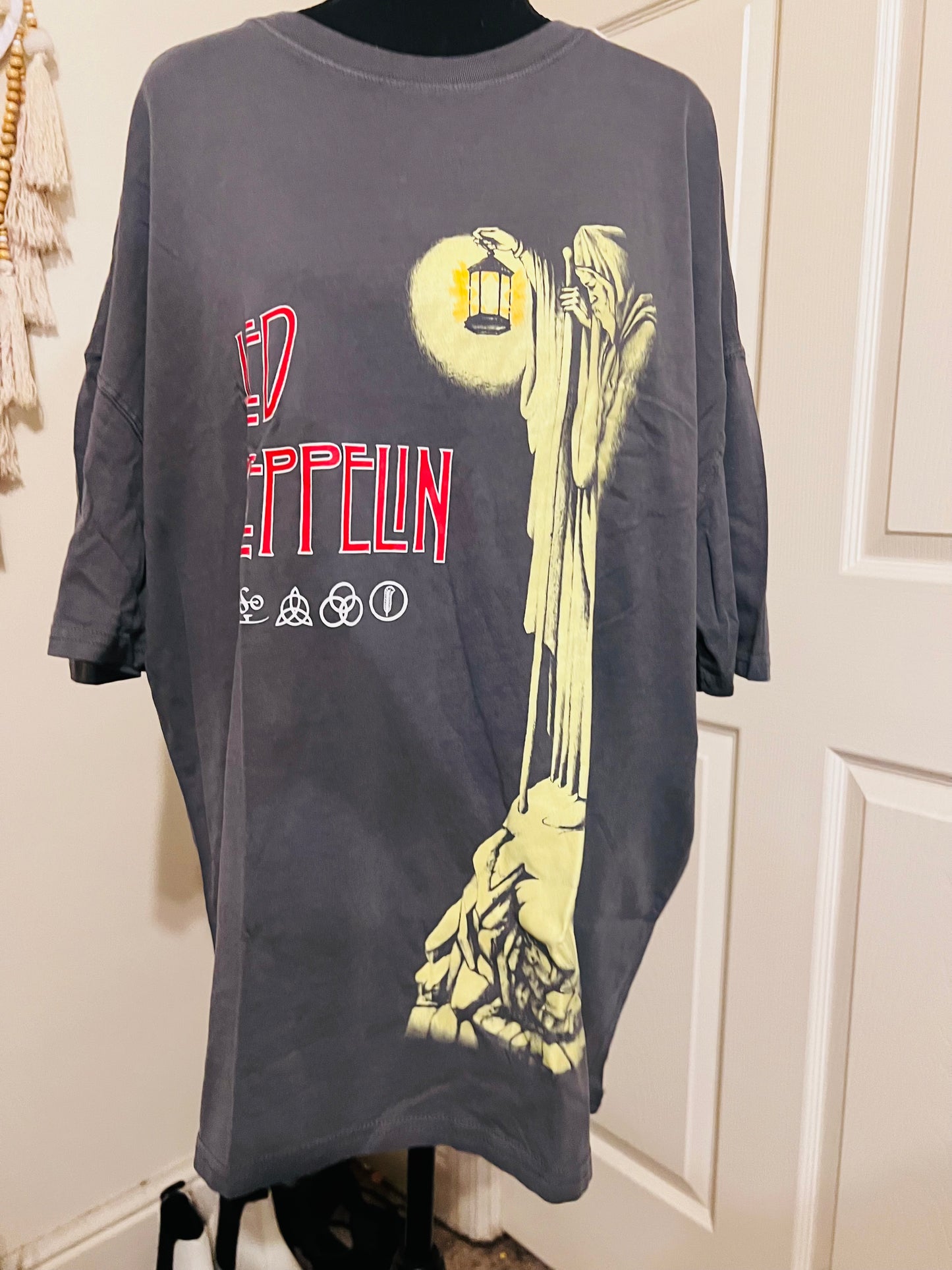 Led Zeppelin Oversized Distressed Tee