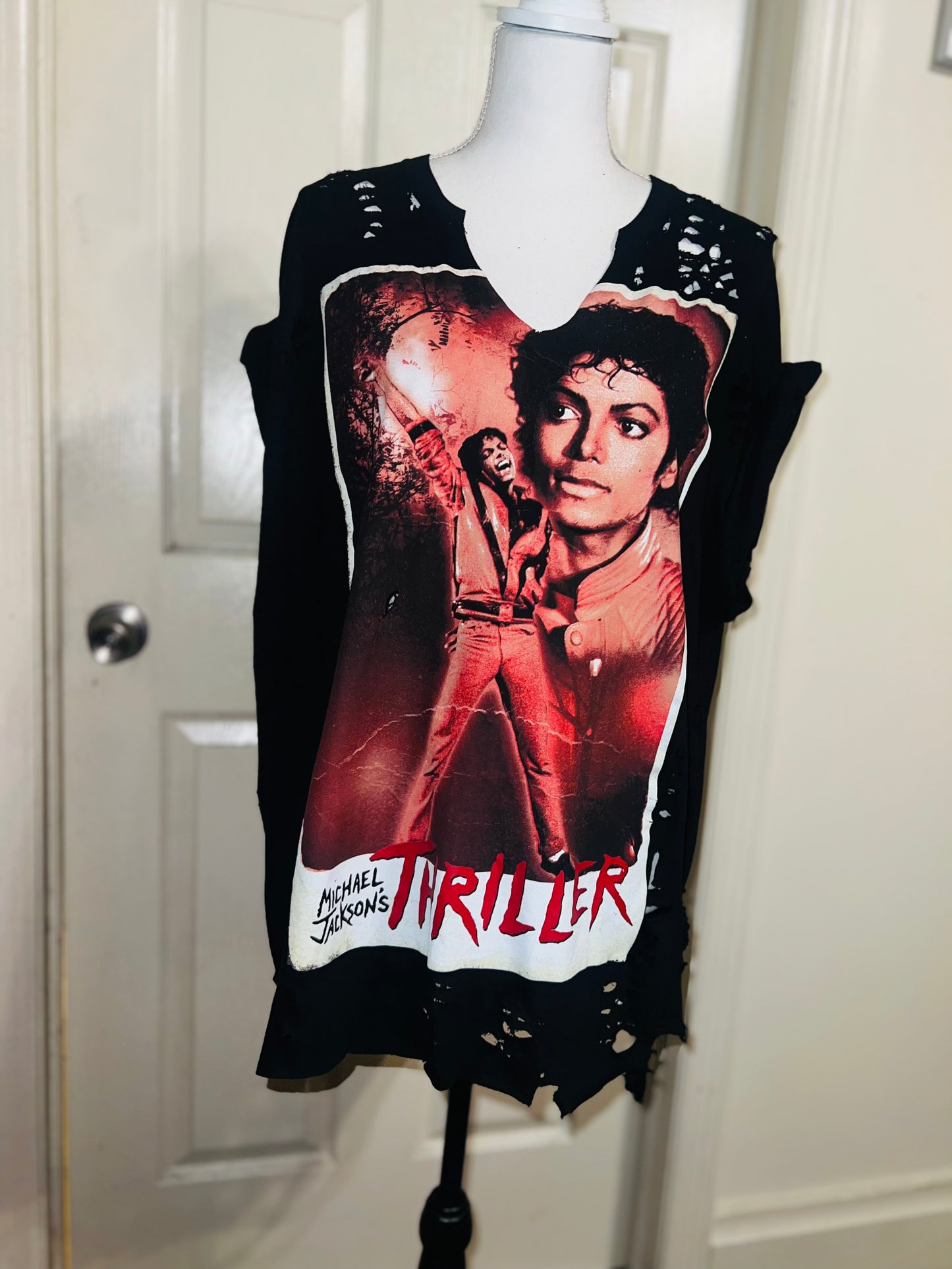 Michael Jackson Thriller Distressed Tee