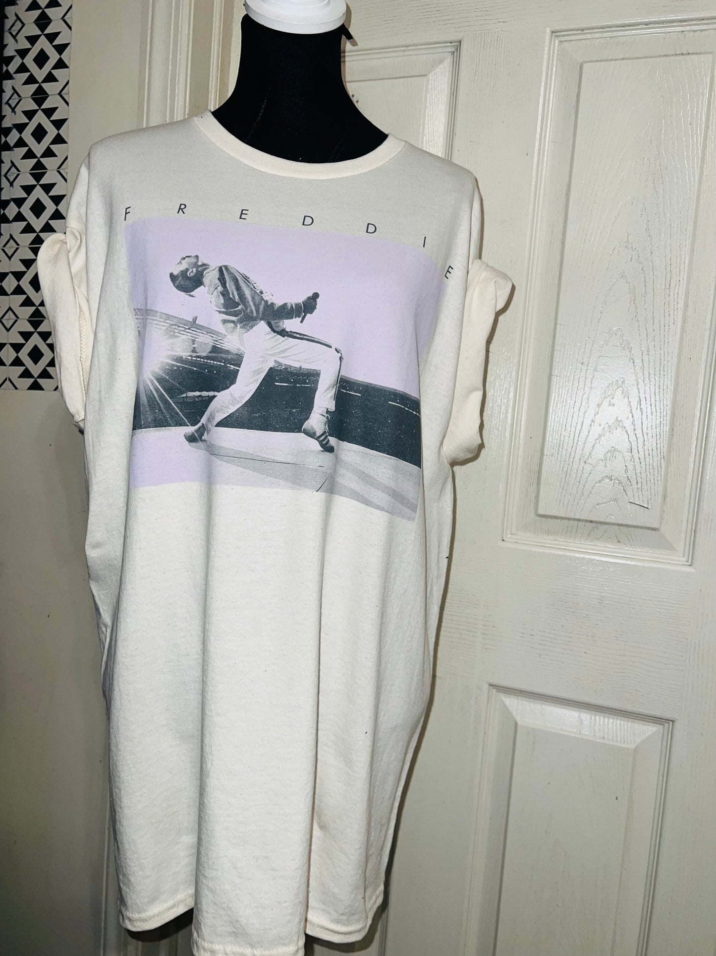 Freddie Mercury Oversized Distressed Tee