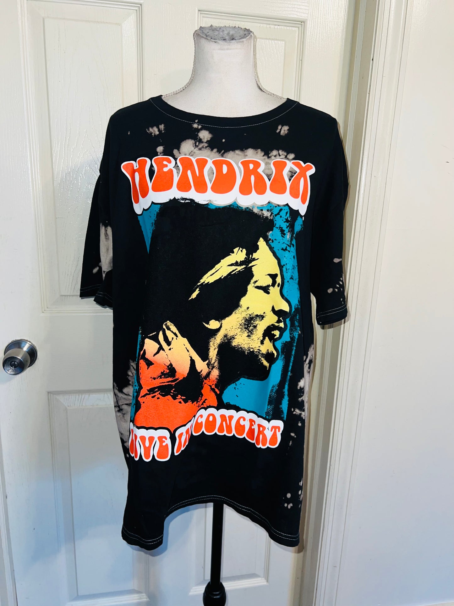 Jimi Hendrix Oversized Distressed Tee