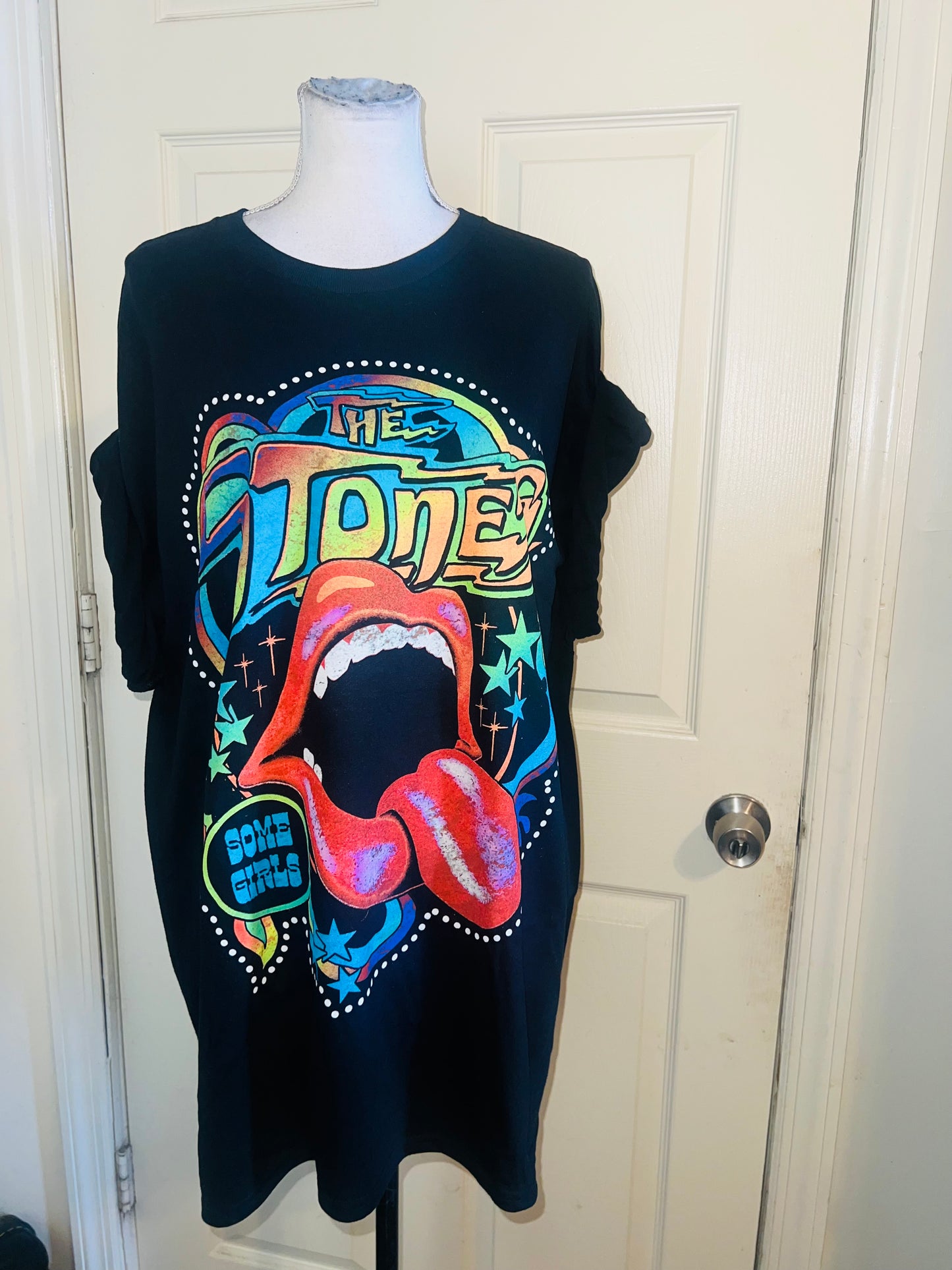 Rolling Stones Oversized Distressed Tee