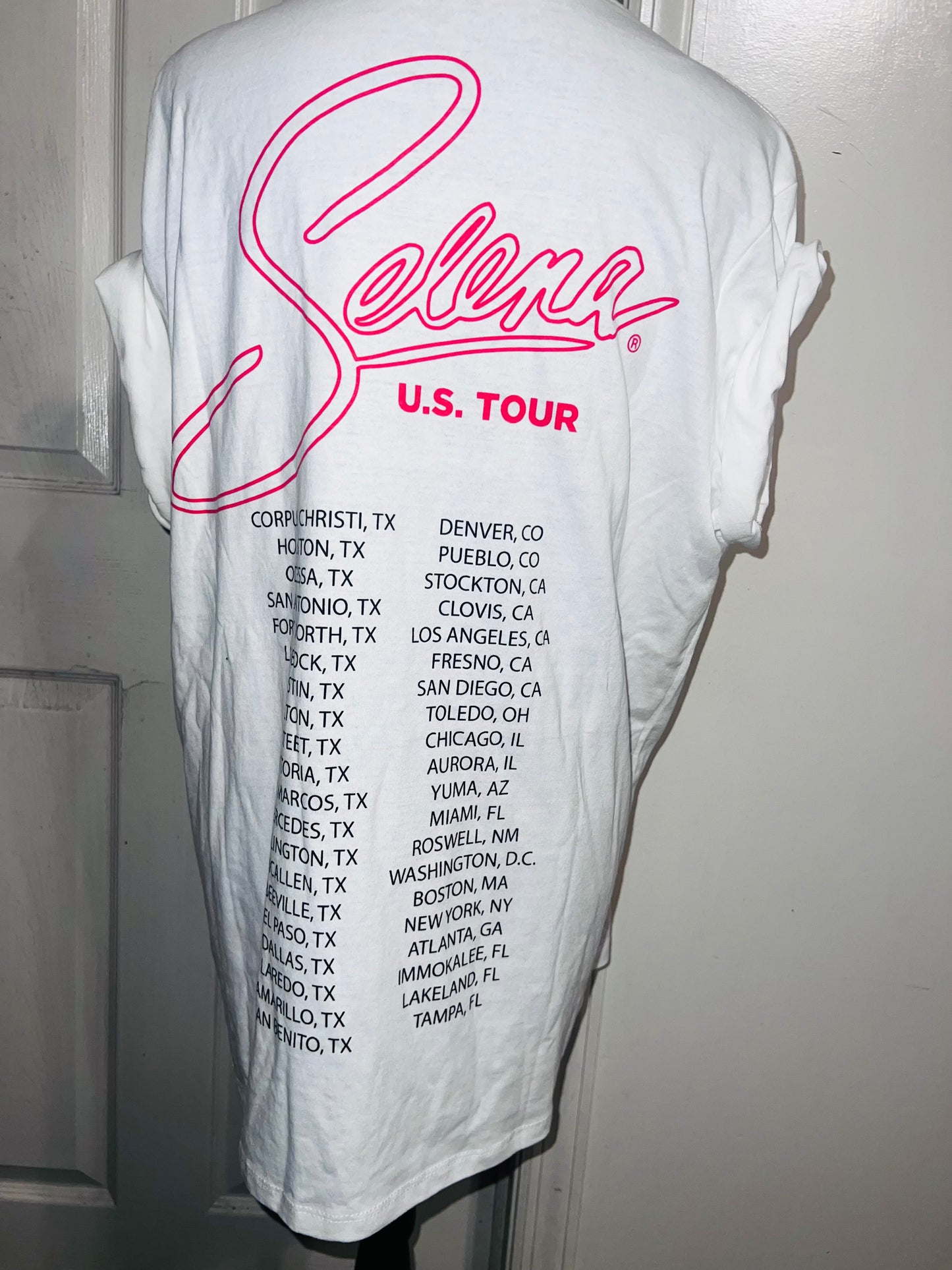 Selena Double Sided Oversized Distressed Tee