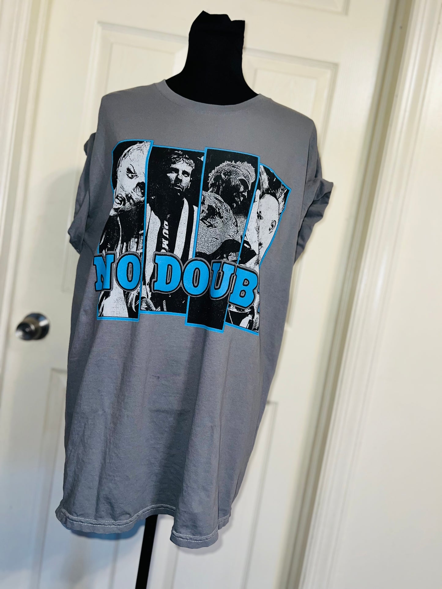No Doubt Oversized Distressed Tee