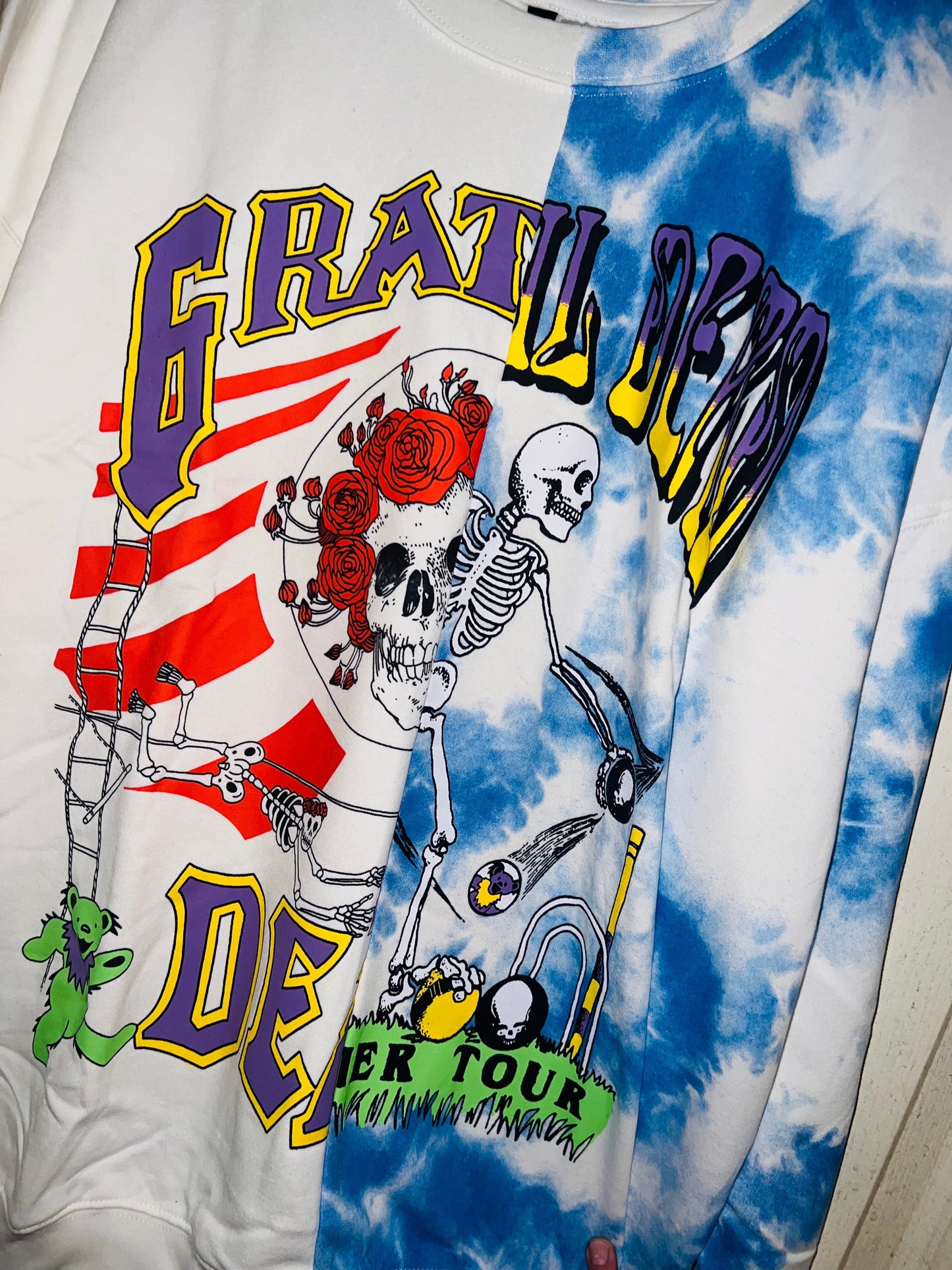 Grateful Dead Oversized Split Sweatshirt