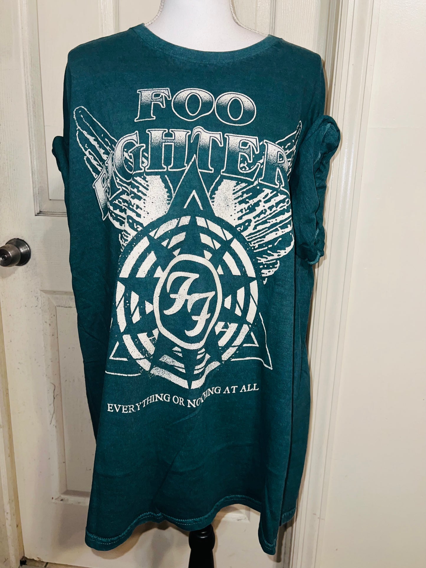 Foo Fighters Oversized Distressed Tee