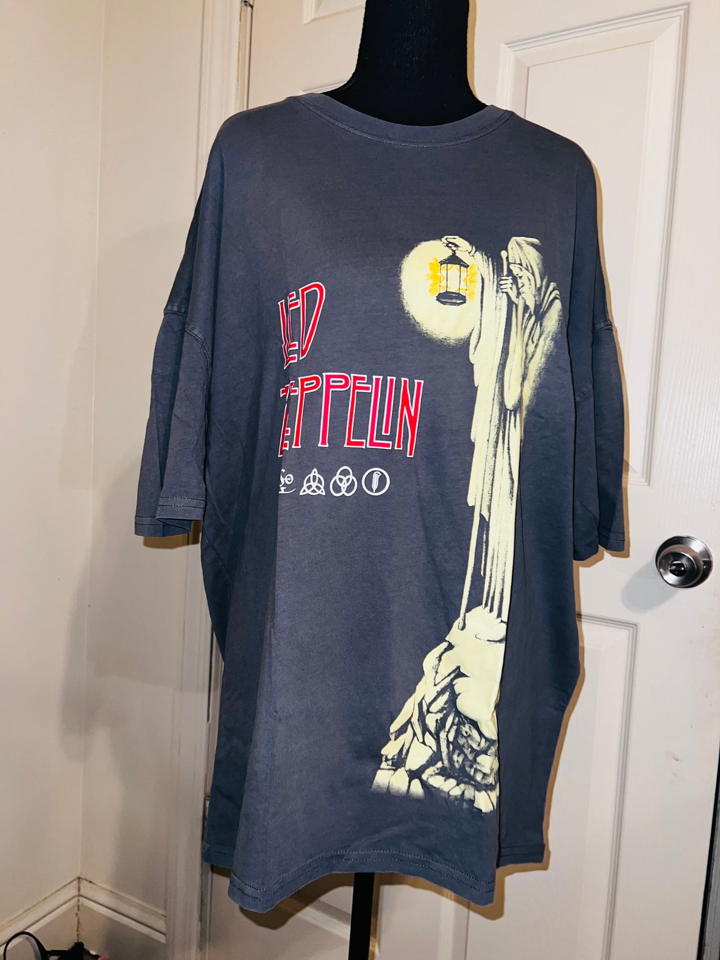Led Zeppelin Oversized Distressed Tee