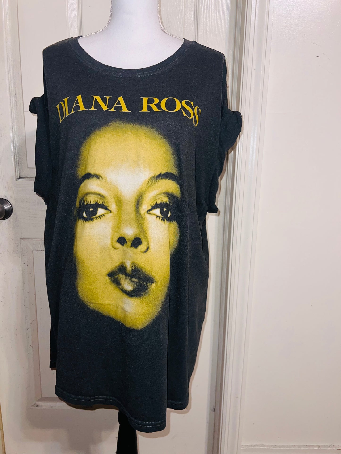 Diana Ross Double Sided Oversized Distressed Tee