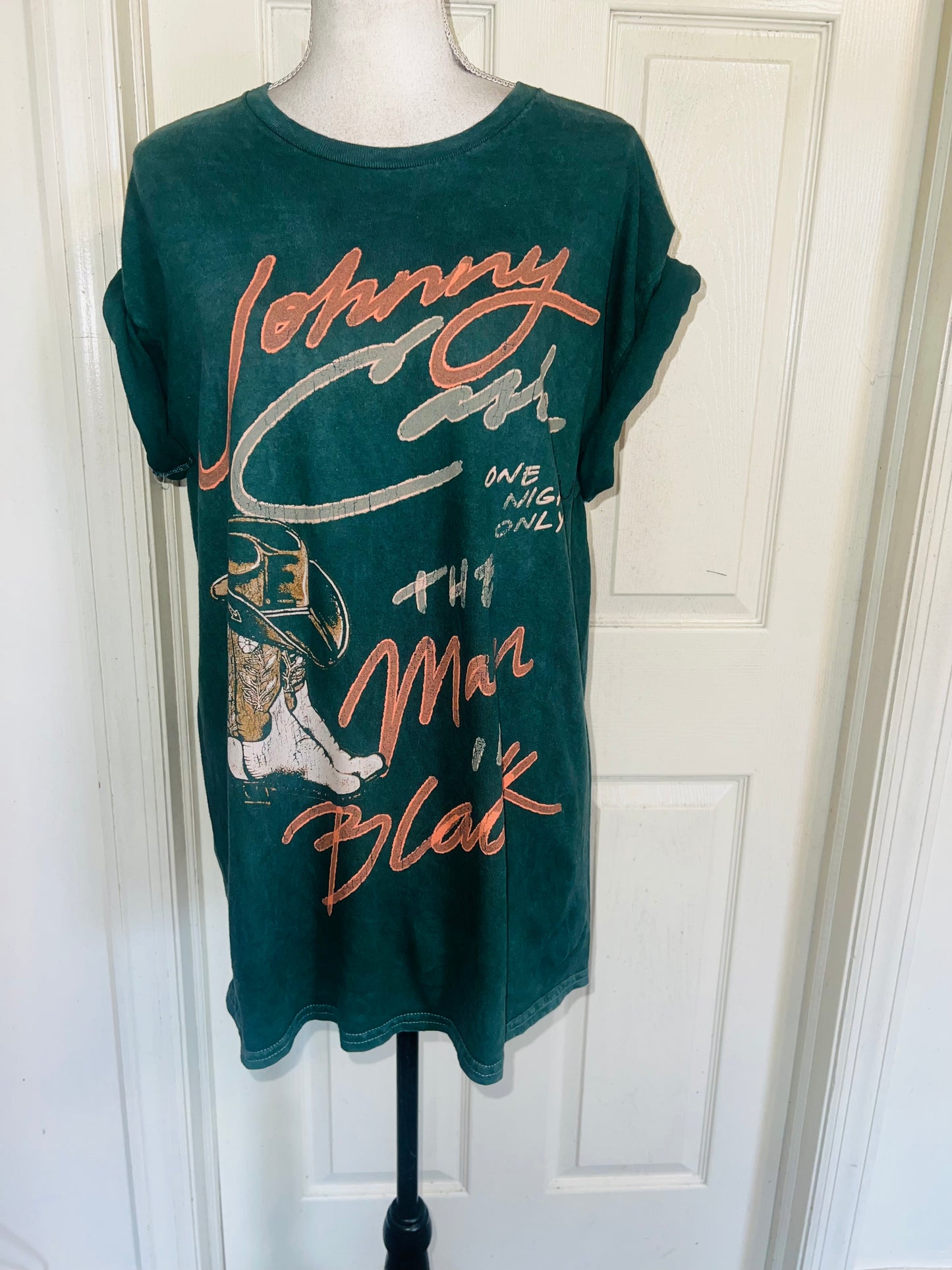 Johnny Cash Oversized Distressed Tee