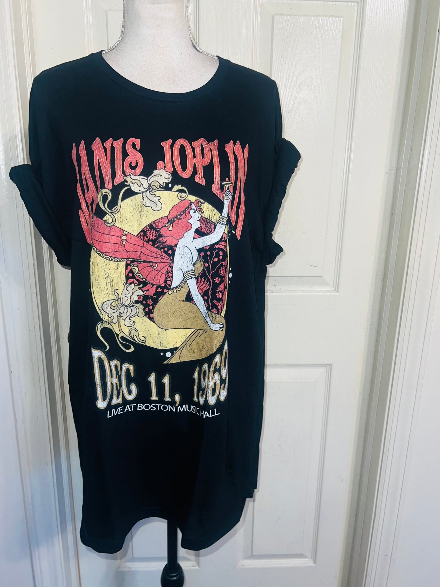 Janis Joplin Oversized Distressed Tee
