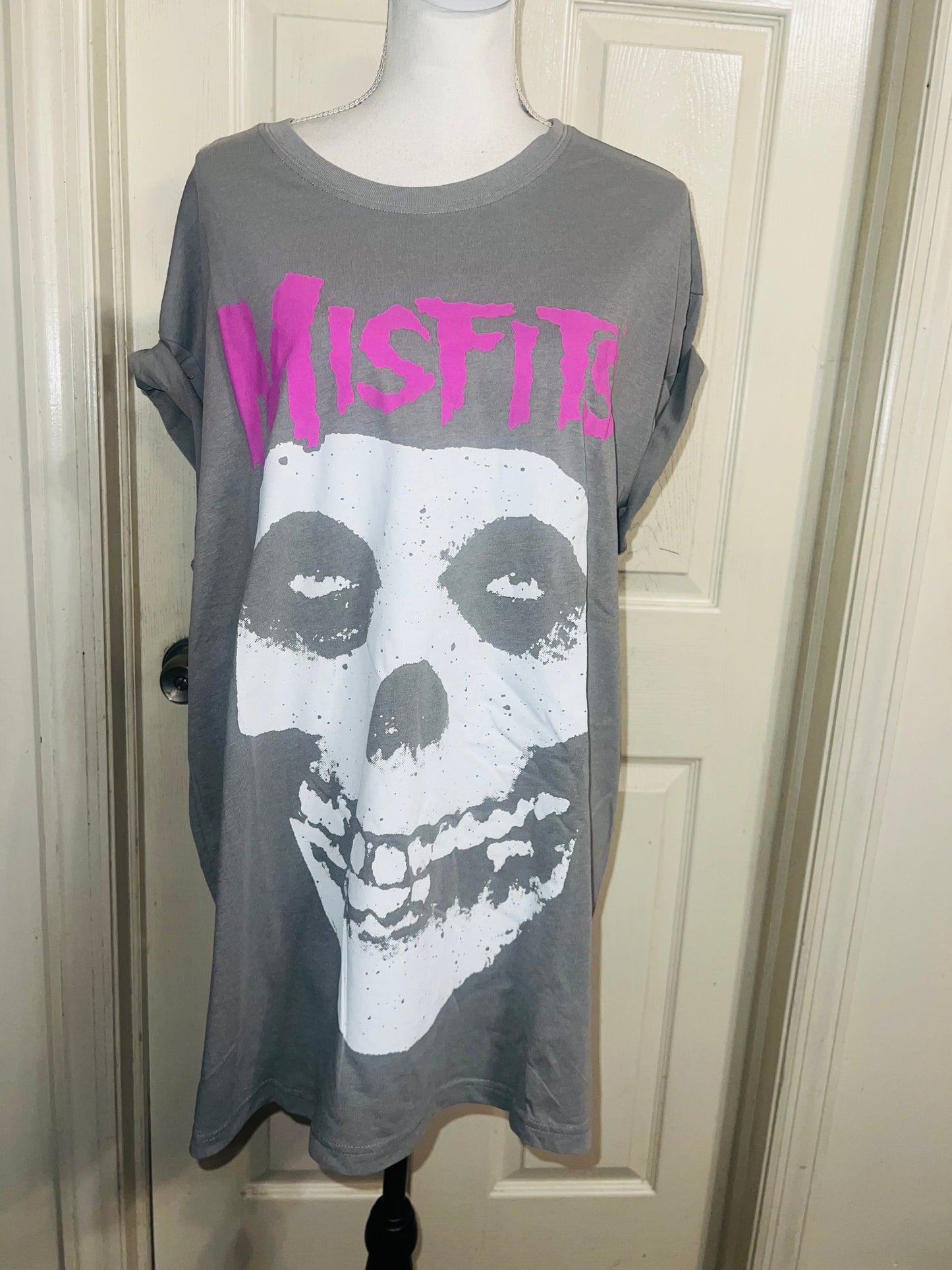 Misfits Double Sided Oversized Distressed Tee