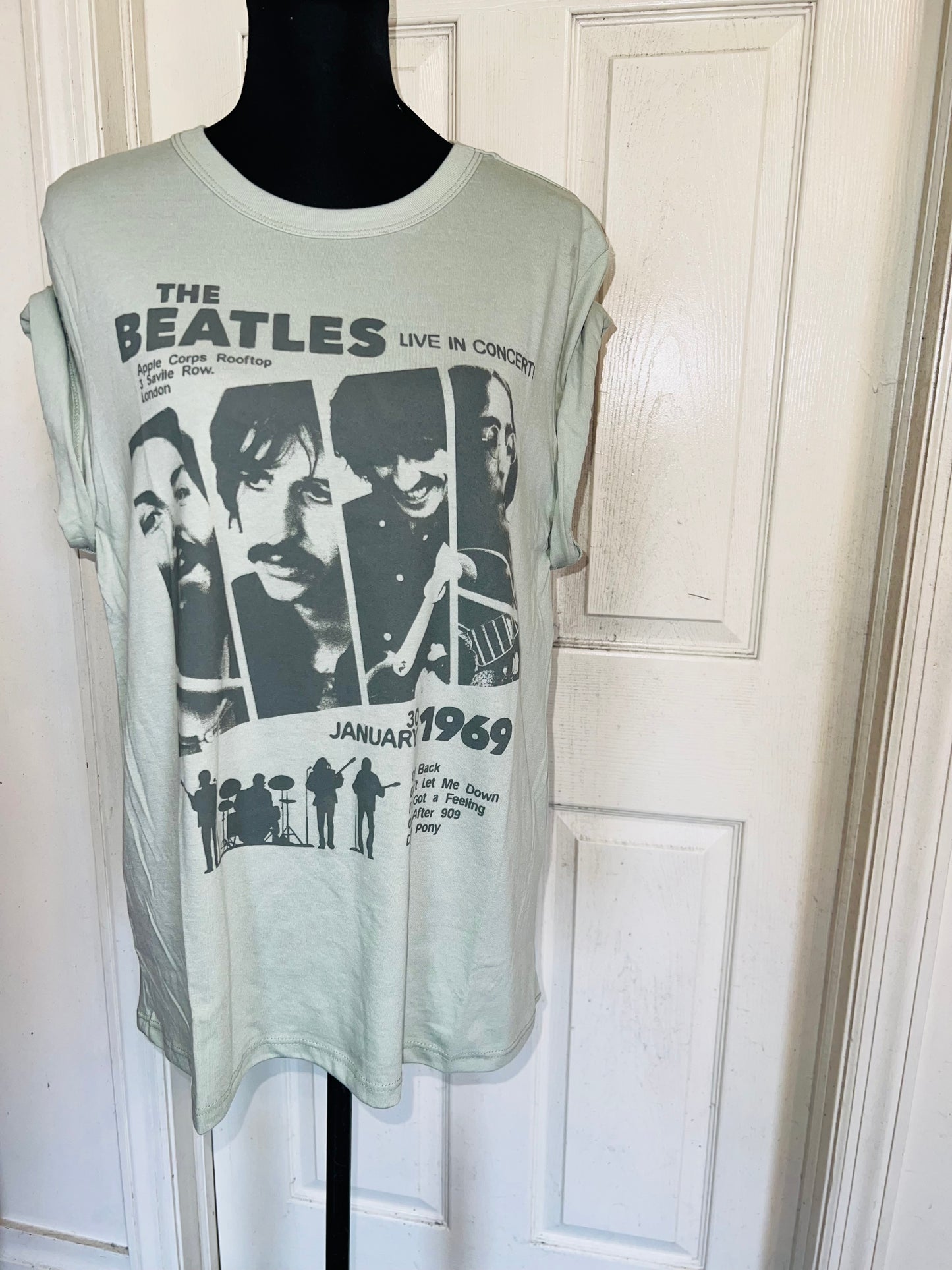 The Beatles Oversized Distressed Tee