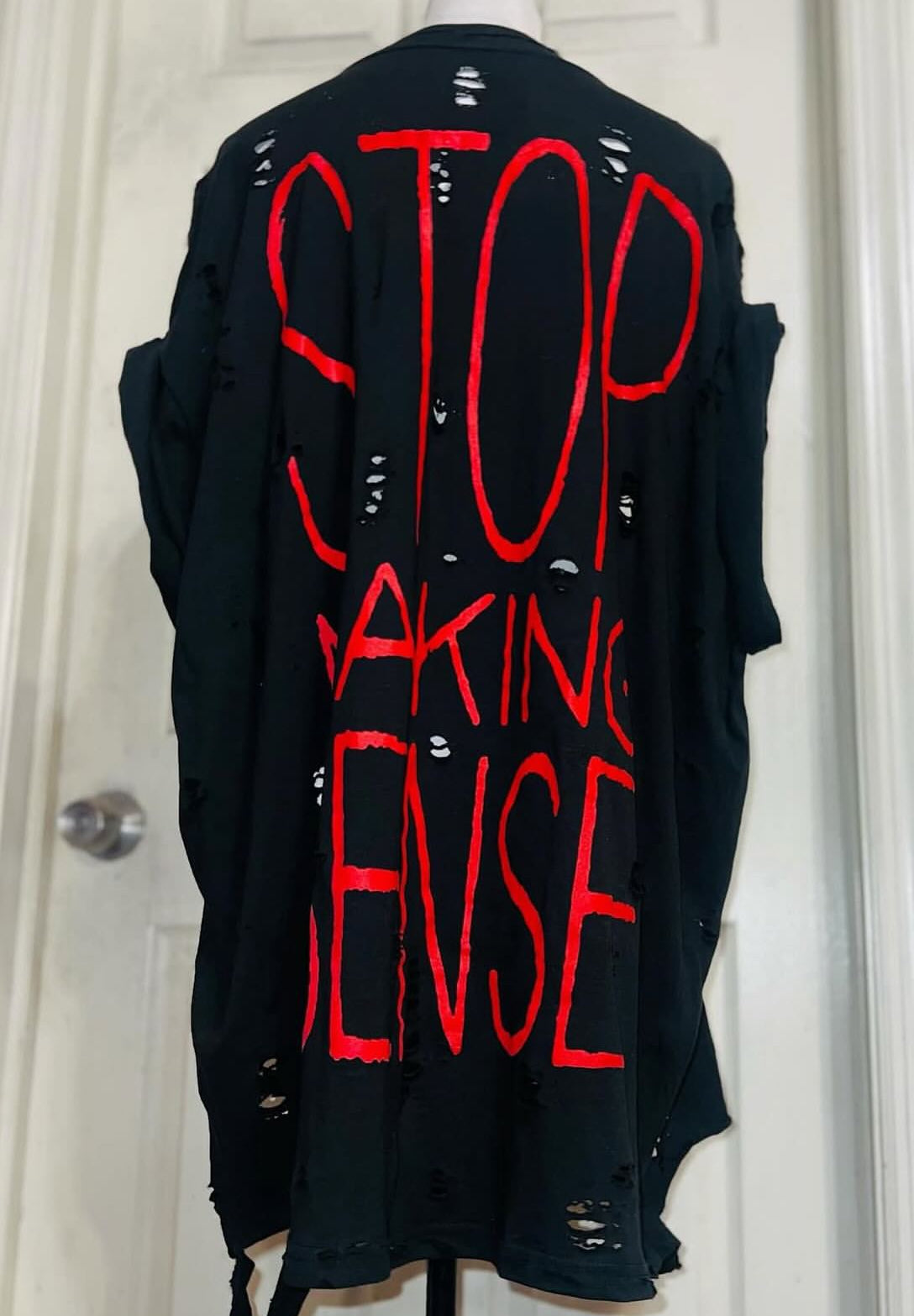 The Talking Heads Double Sided Oversized Distressed Tee