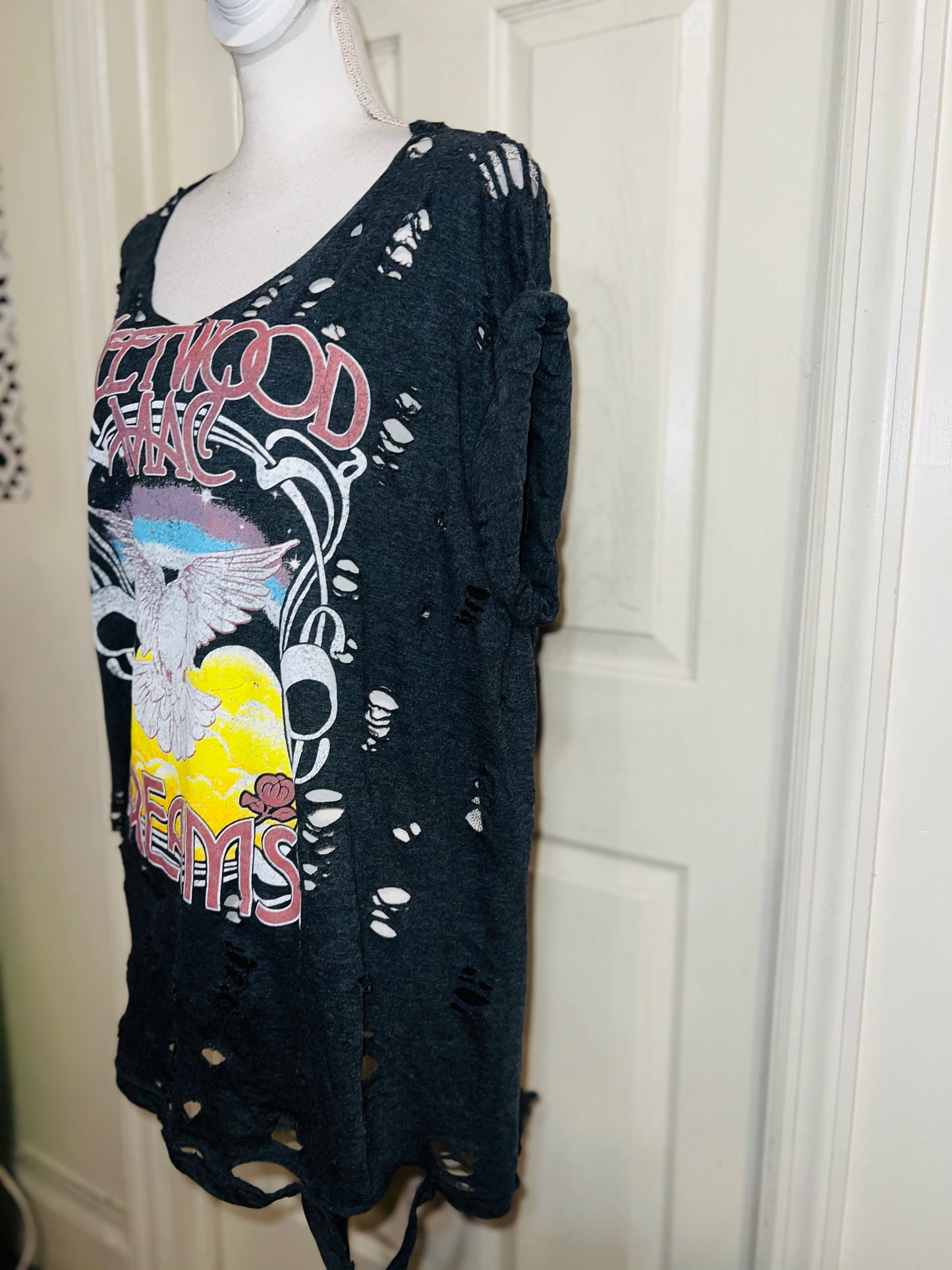 Fleetwood Mac Oversized Distressed Tee
