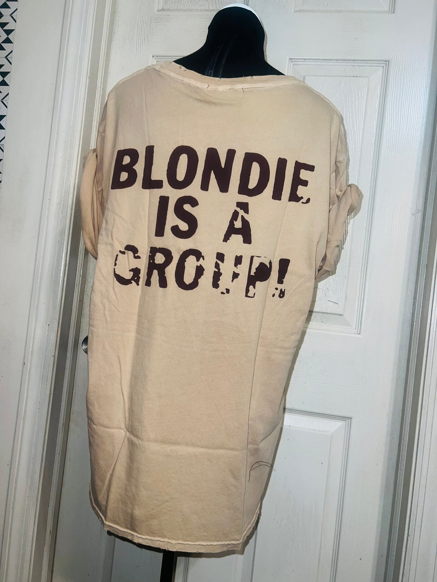Blondie Double Sided Oversized Distressed Tee