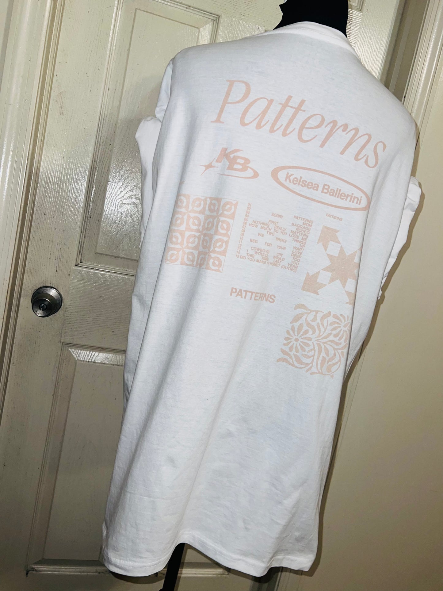 Kelsea Ballerini Oversized Double Sided Distressed Tour Tee