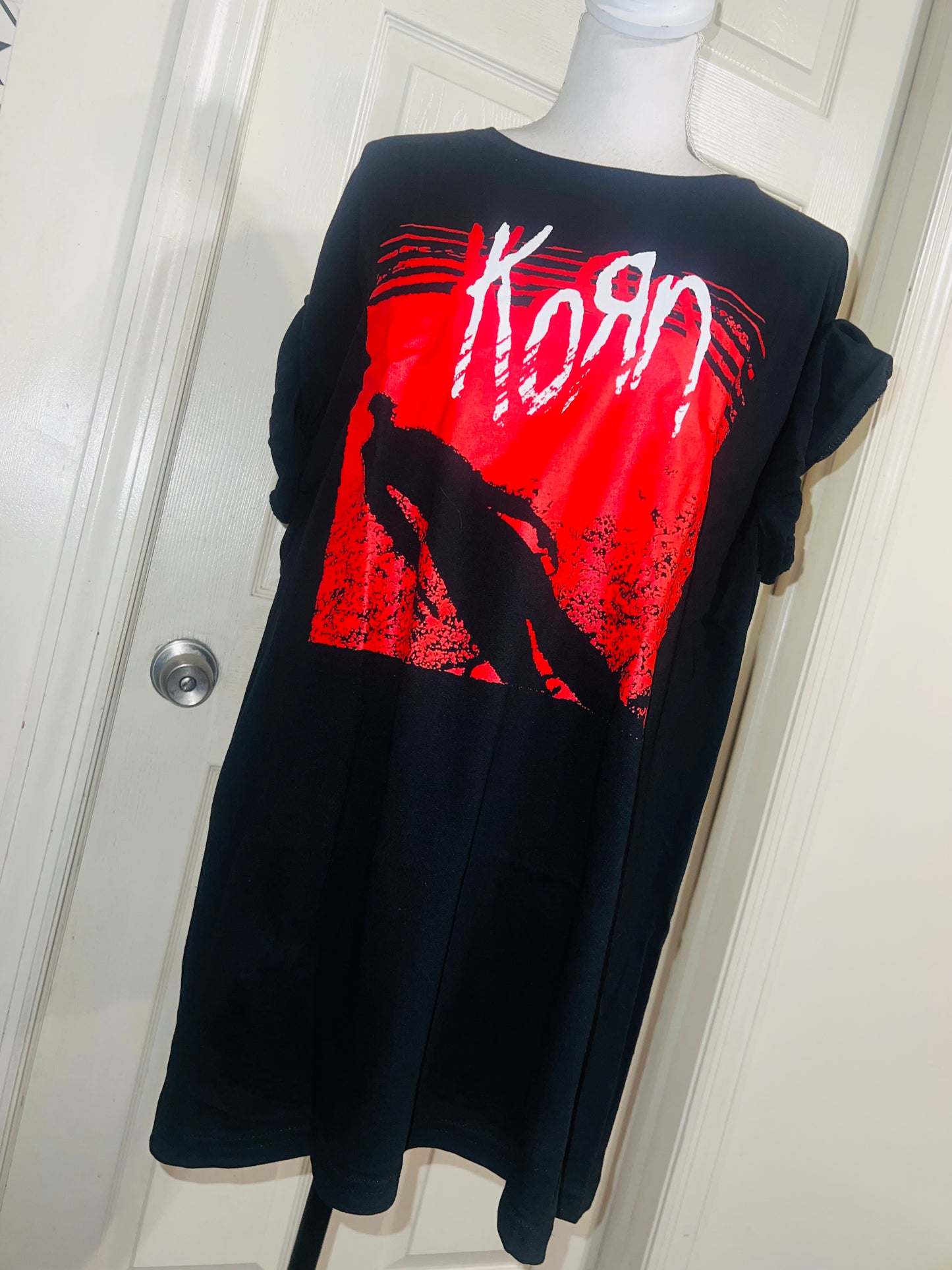 Korn Oversized Distressed Tee