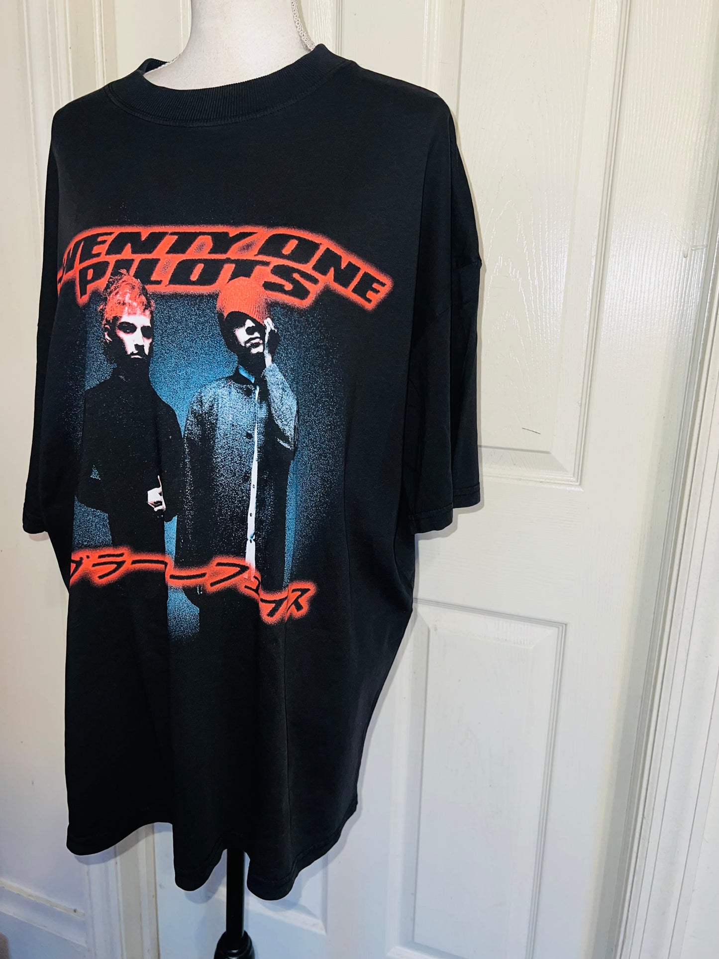Twenty One Pilots Oversized Distressed Tee