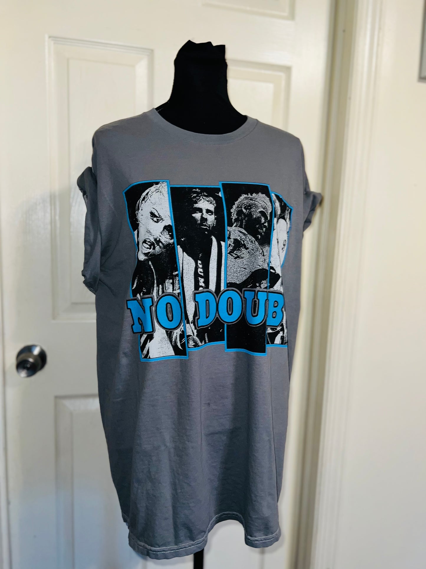 No Doubt Oversized Distressed Tee