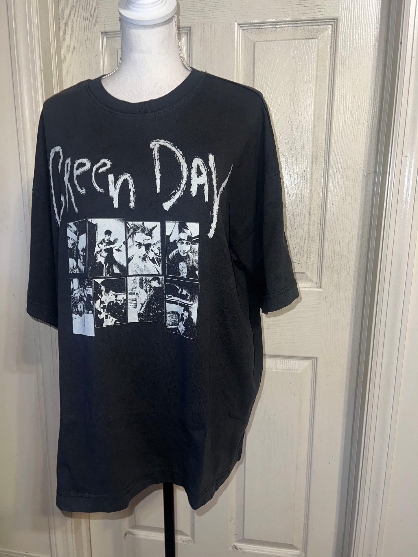 Green Day Oversized Distressed Tee