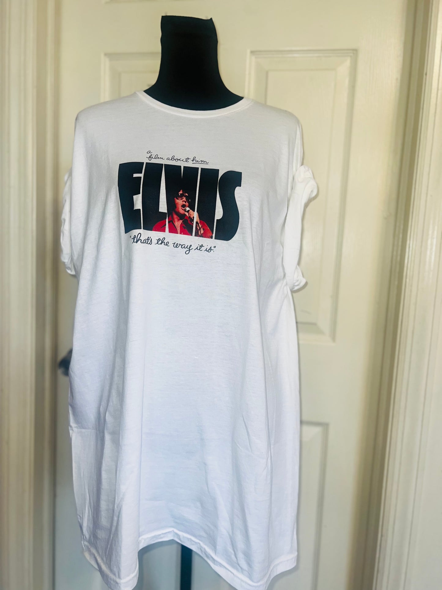 Elvis Double Sided Oversized Distressed Tee