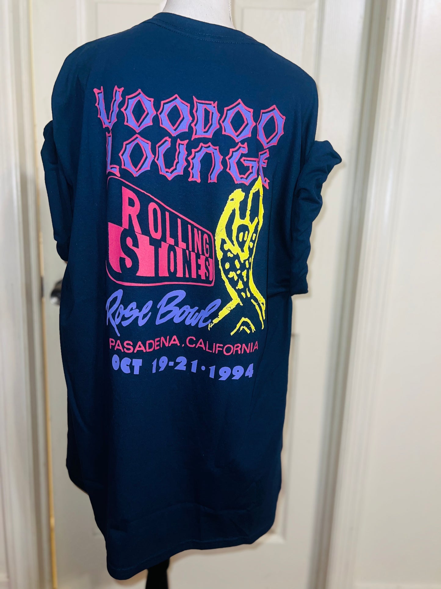 The Rolling Stones Double Sided Oversized Distressed Tee