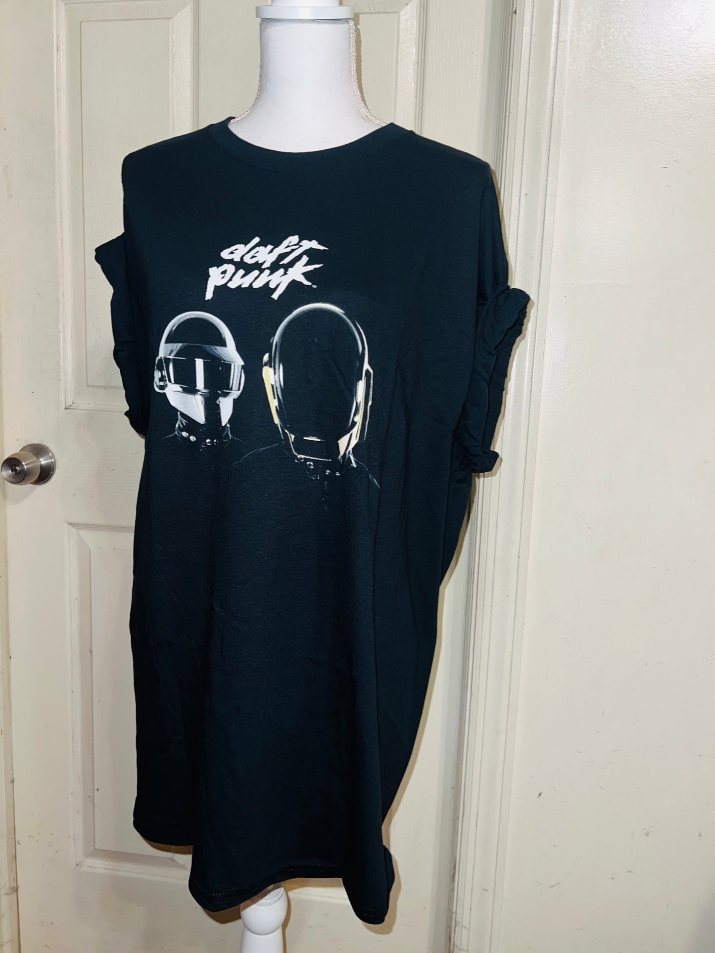 Daft Punk Oversized Distressed Tee