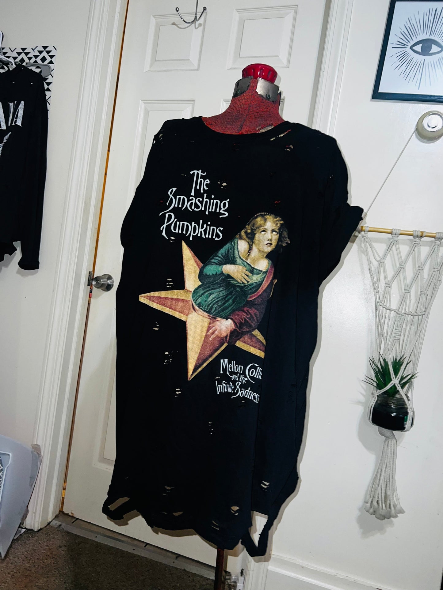 Smashing Pumpkins Oversized Distressed Tee