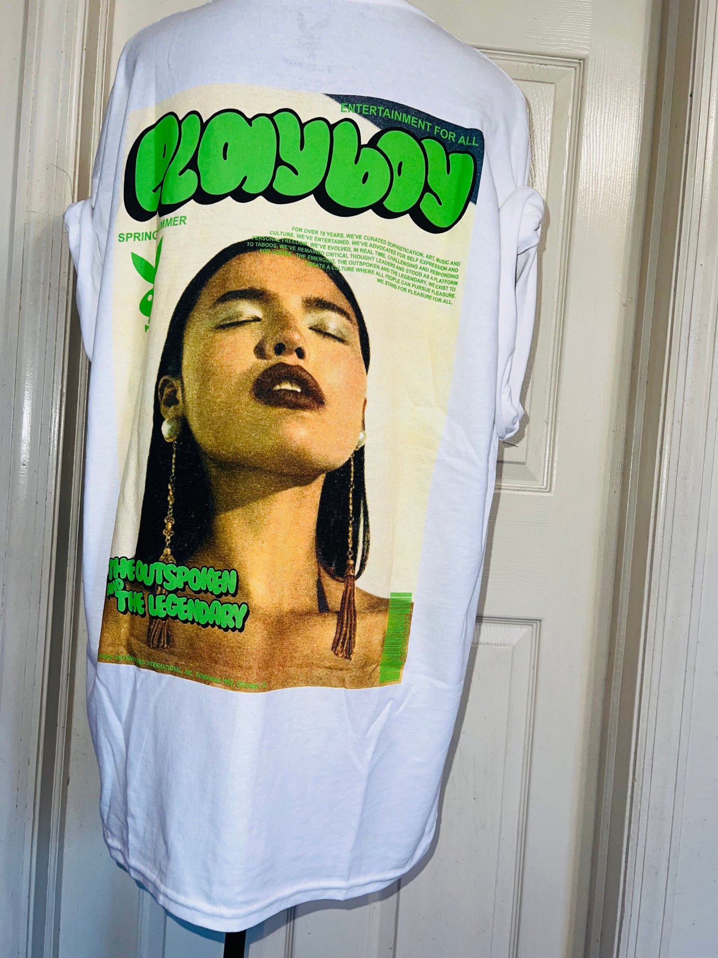 Playboy Double Sided Oversized Distressed Tee