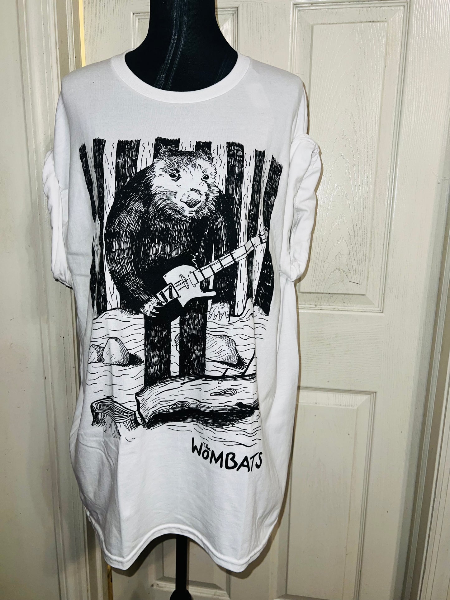 The Wombats Oversized Distressed Tee