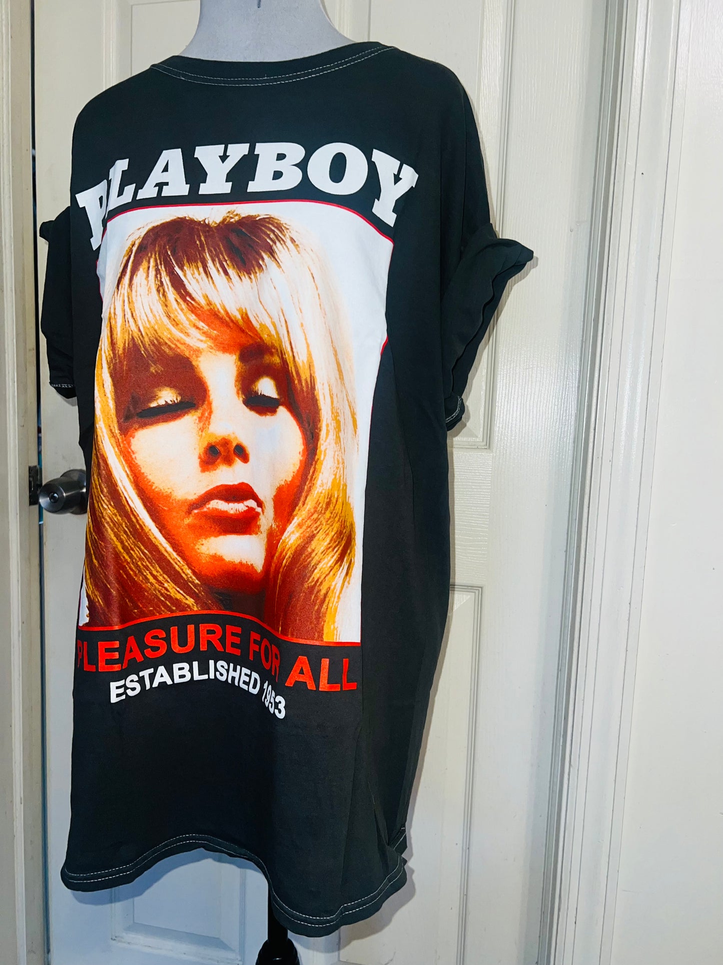 Playboy Oversized Distressed Tee