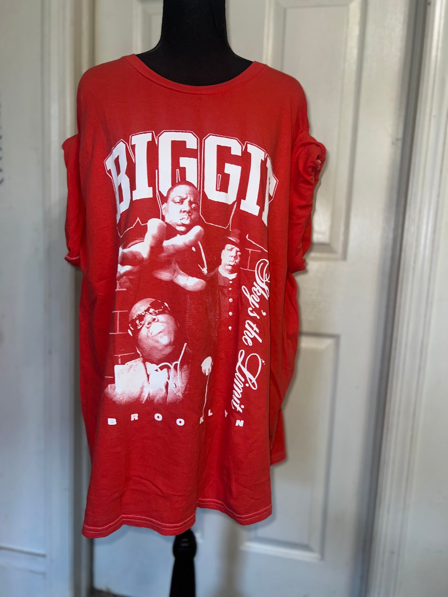 Biggie Smalls Oversized Distressed Tee