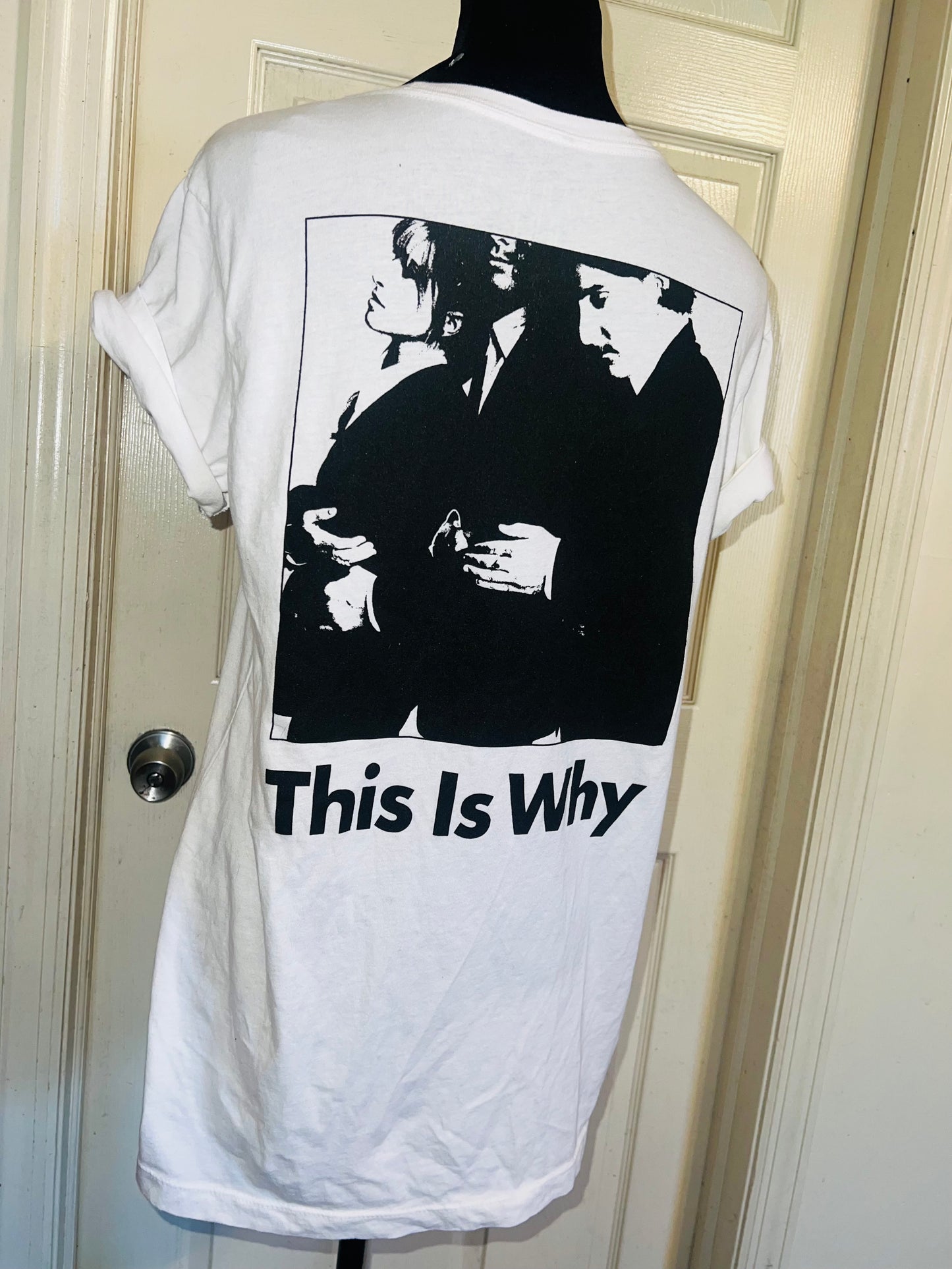 Paramore This is Why Double Sided Oversized Distressed Tee